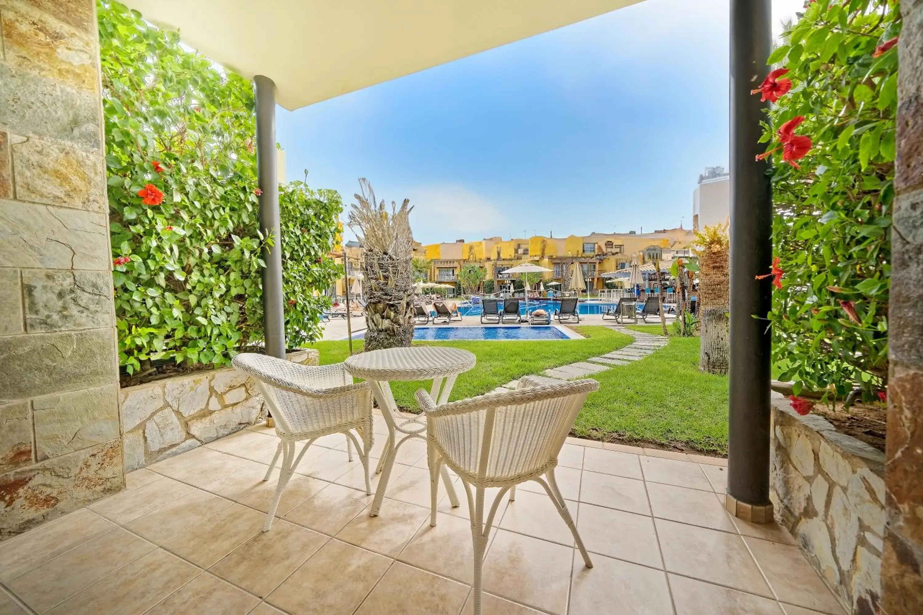 Pool view in Bull Vital Suites & Spa Boutique Hotel - Only Adults Pool view in Bull Vital Suites & Spa Boutique Hotel - Only Adults