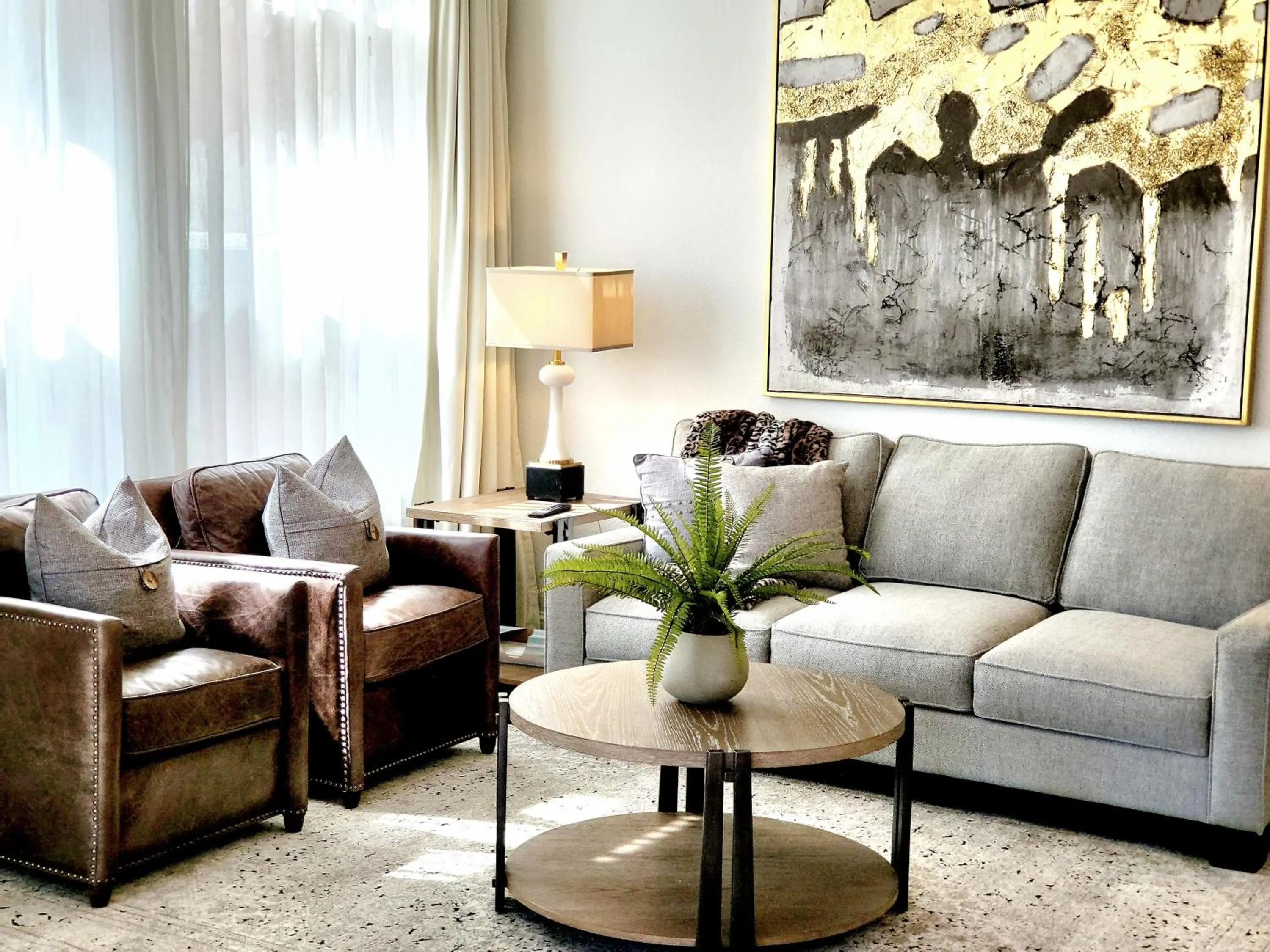 Living room in The Bank Hotel Deadwood