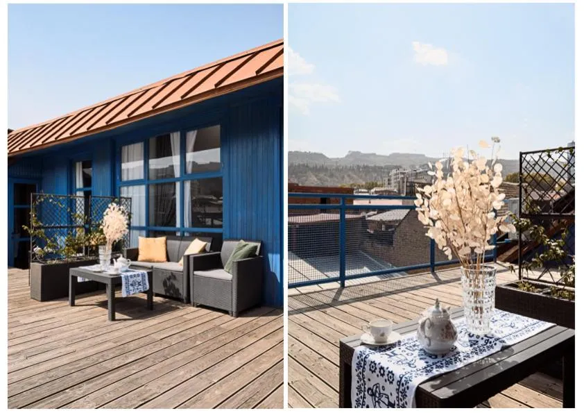 Day in Blue Balcony Hotel