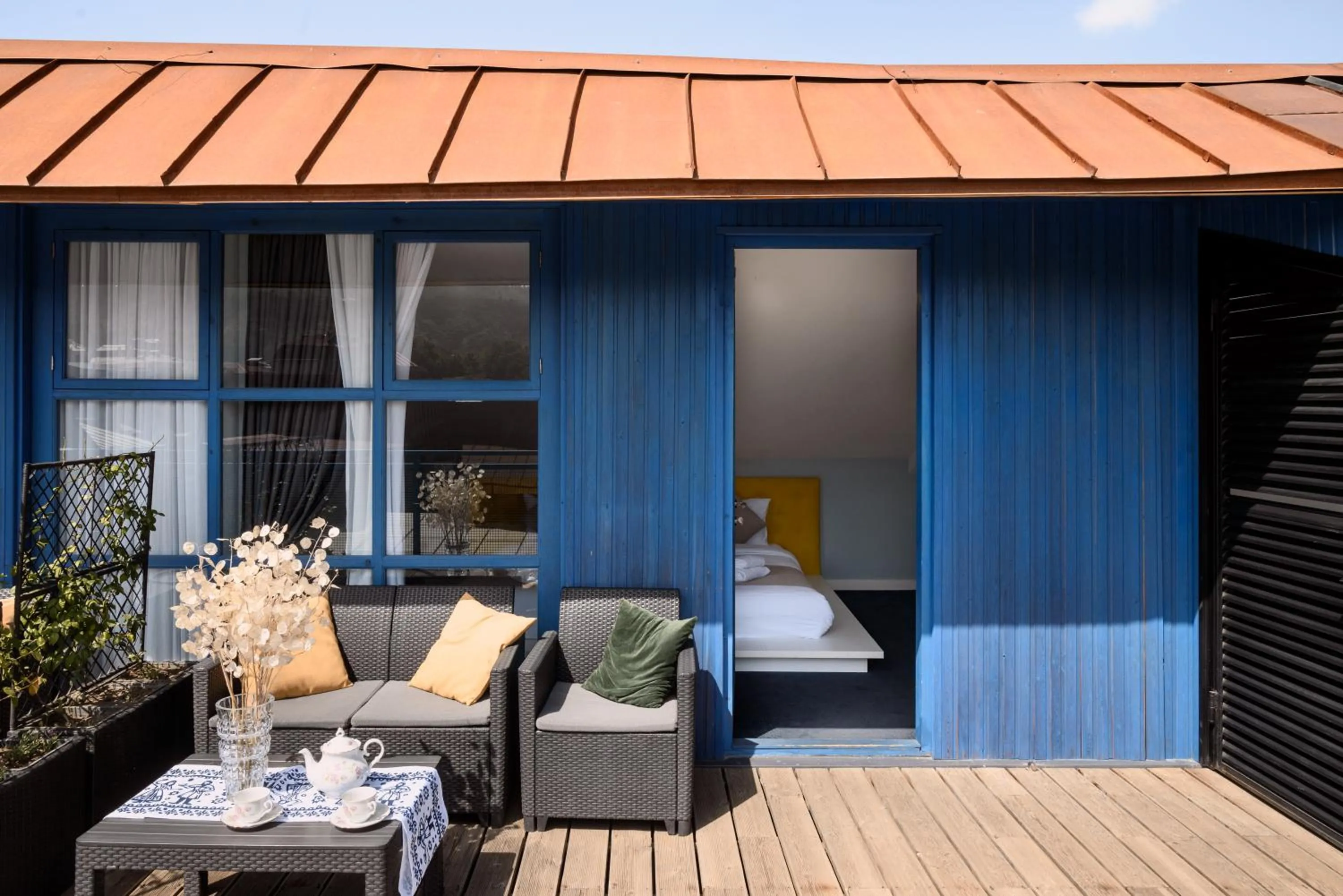 Day in Blue Balcony Hotel