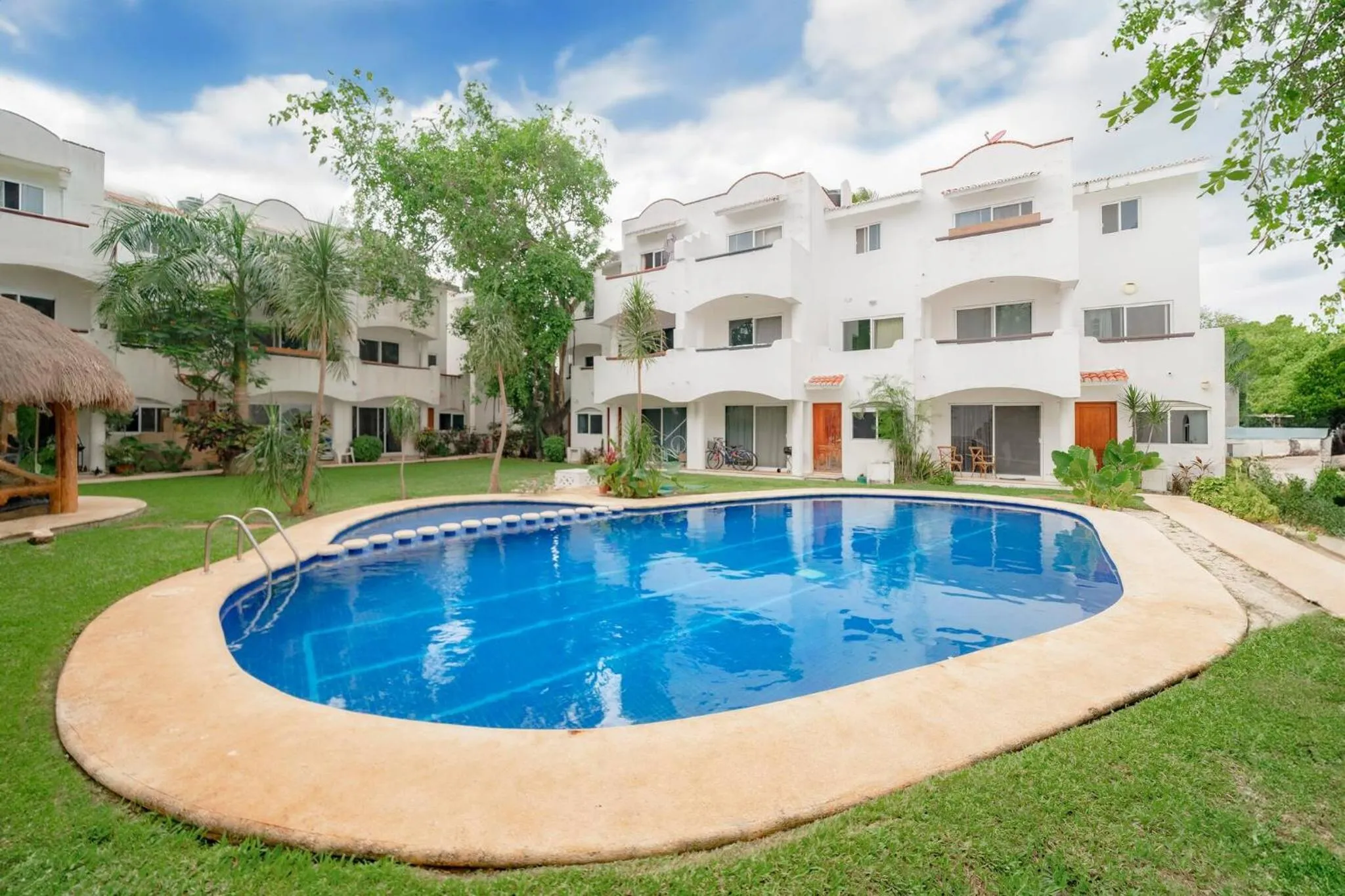 Swimming pool in 3 BR Condo with Pool - Playacar Phase II - At Quintas Pakal Complex 21