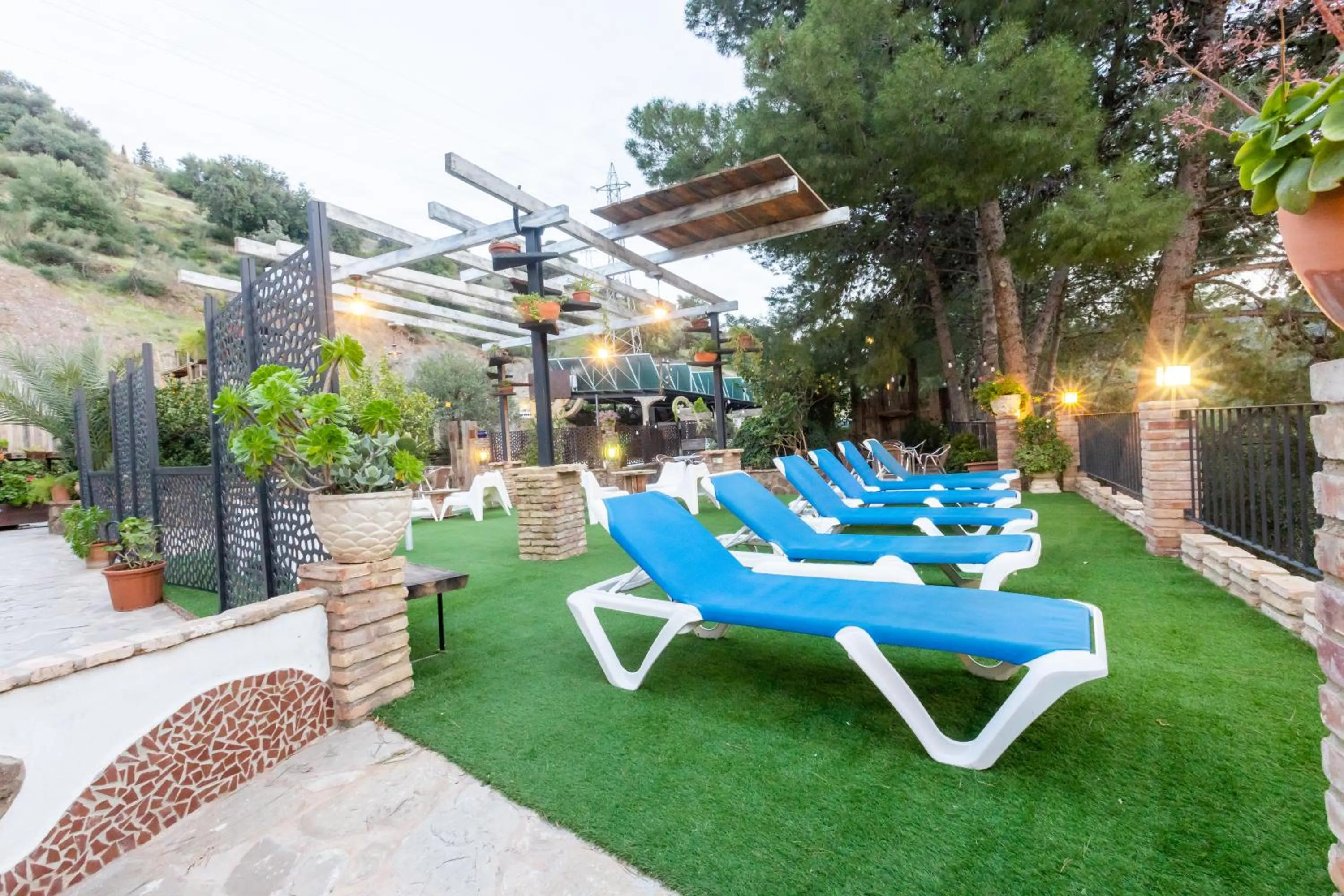 sunbed in Complejo Turístico La Garganta