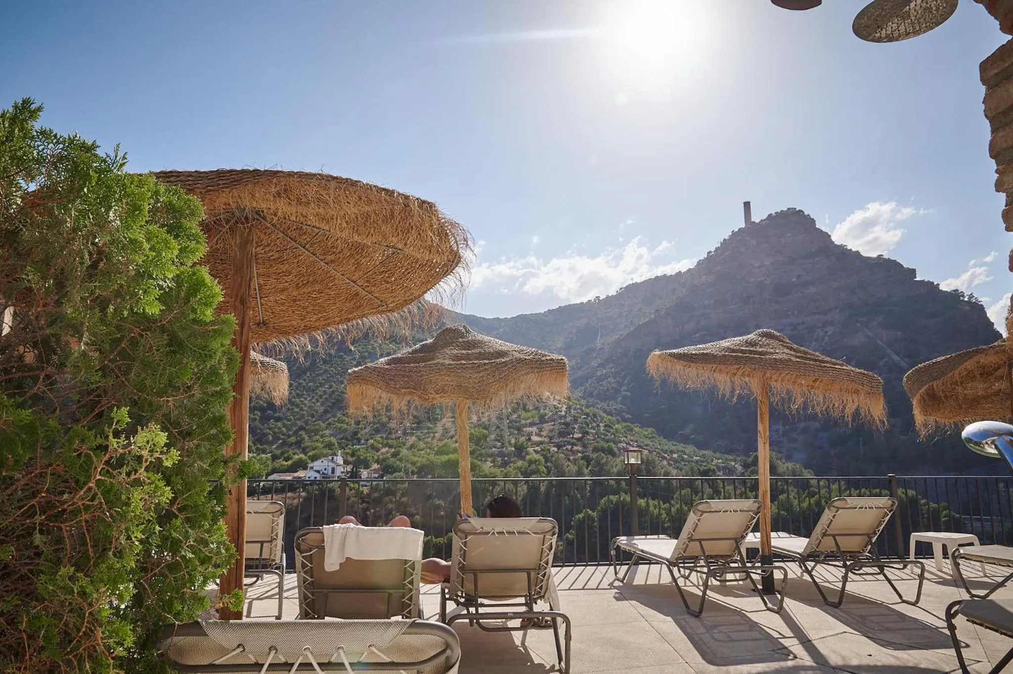 sunbed in Complejo Turístico La Garganta