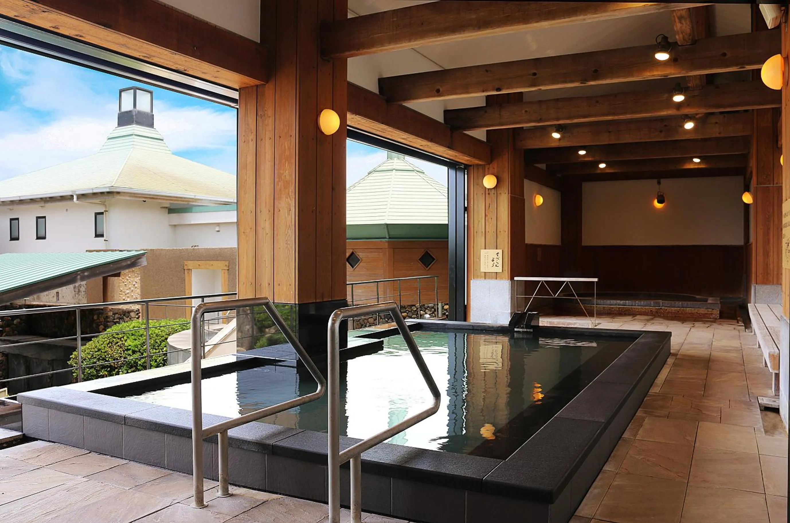 Hot Spring Bath in GLAMPREMIER Setouchi