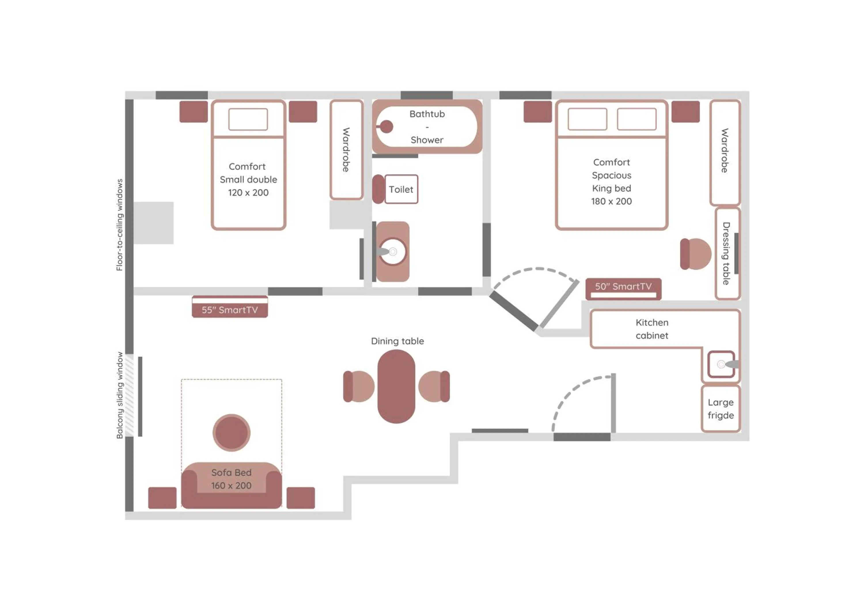Floor plan in Celine Living - Central
