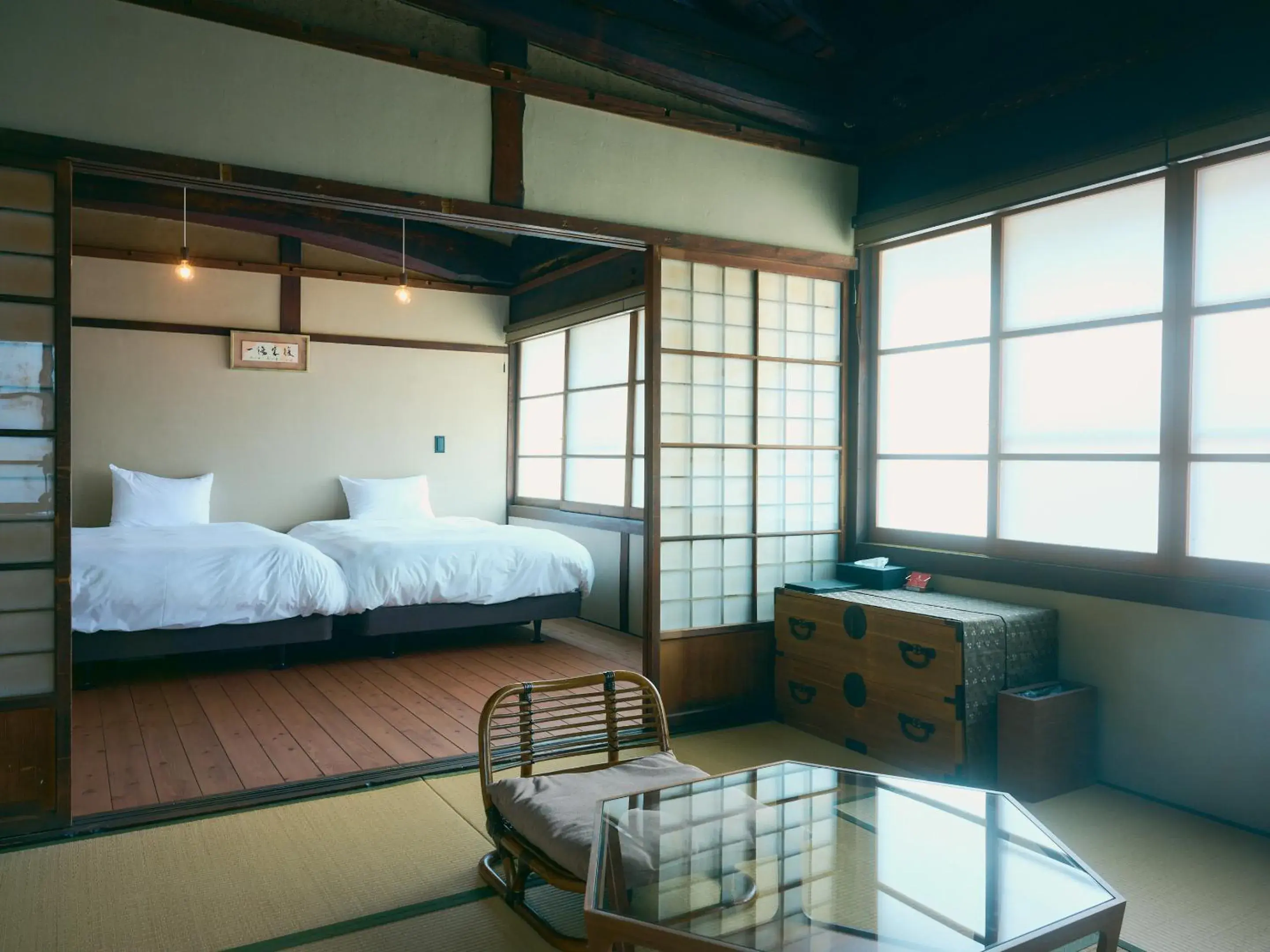 Twin Room with City View - single occupancy in NIPPONIA Chichibu Monzenmachi Twin Room with City View - single occupancy in NIPPONIA Chichibu Monzenmachi