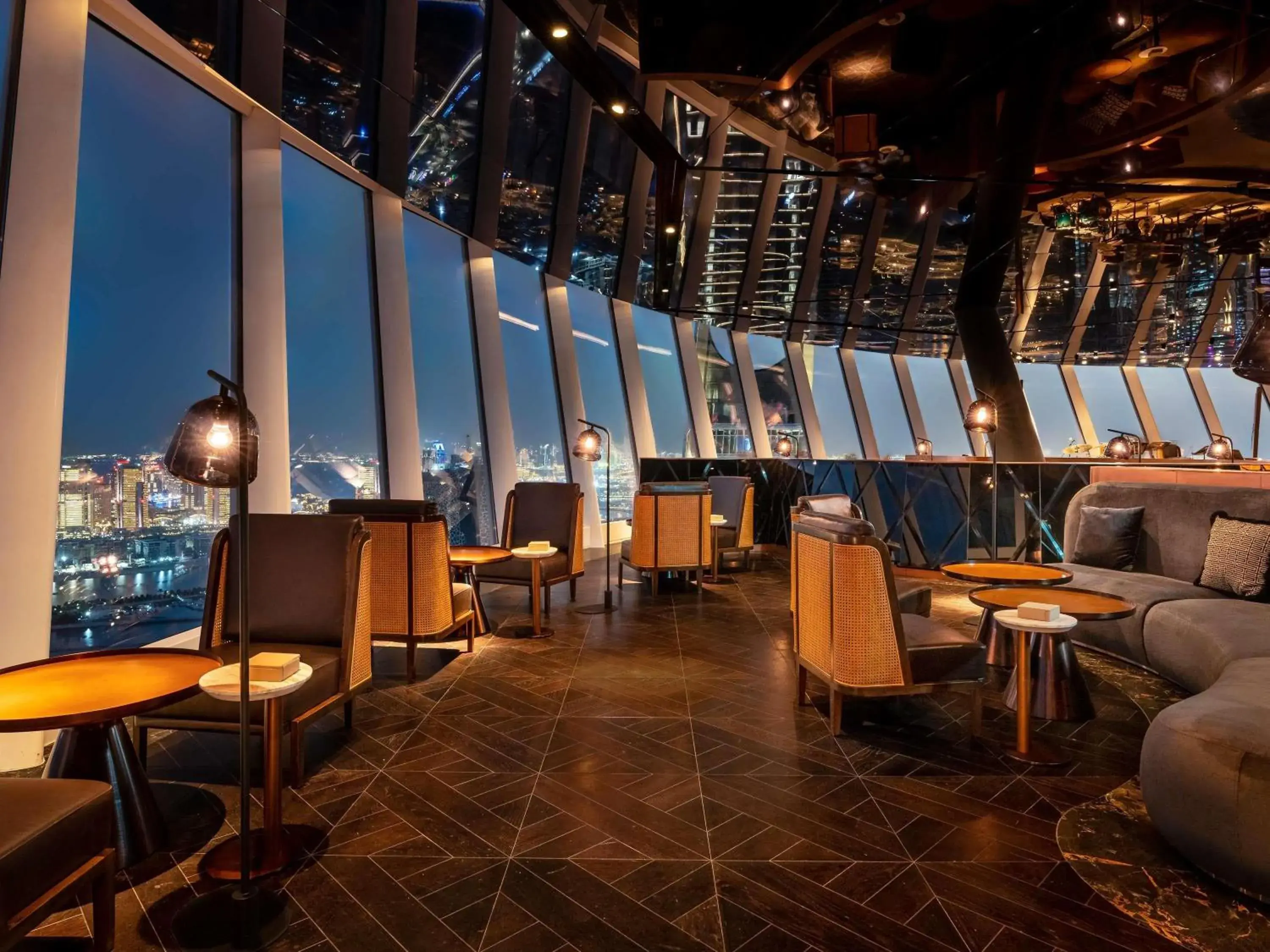 Lounge or bar in Raffles Doha Lounge or bar in Raffles Doha