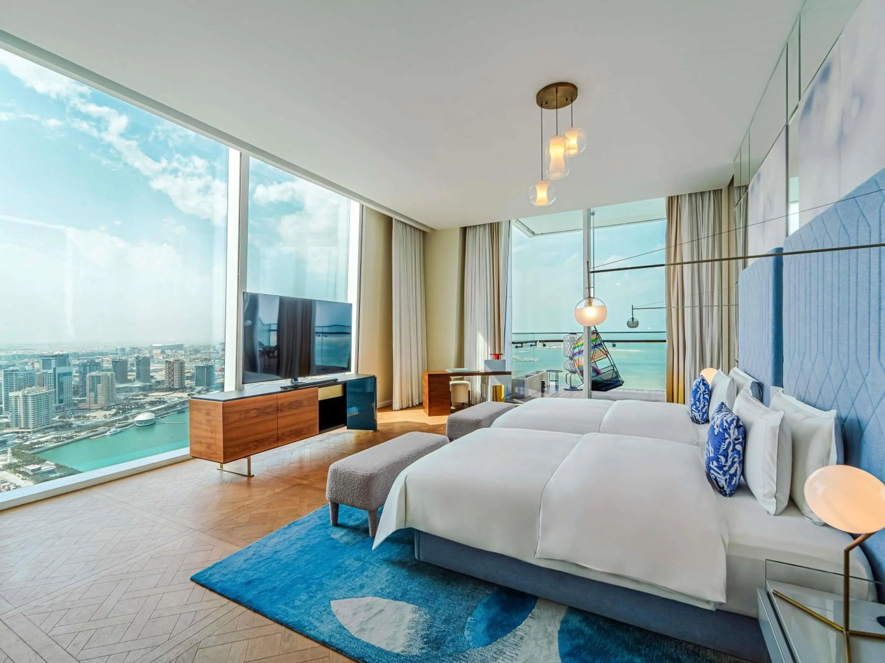 Bedroom, Bed in Raffles Doha