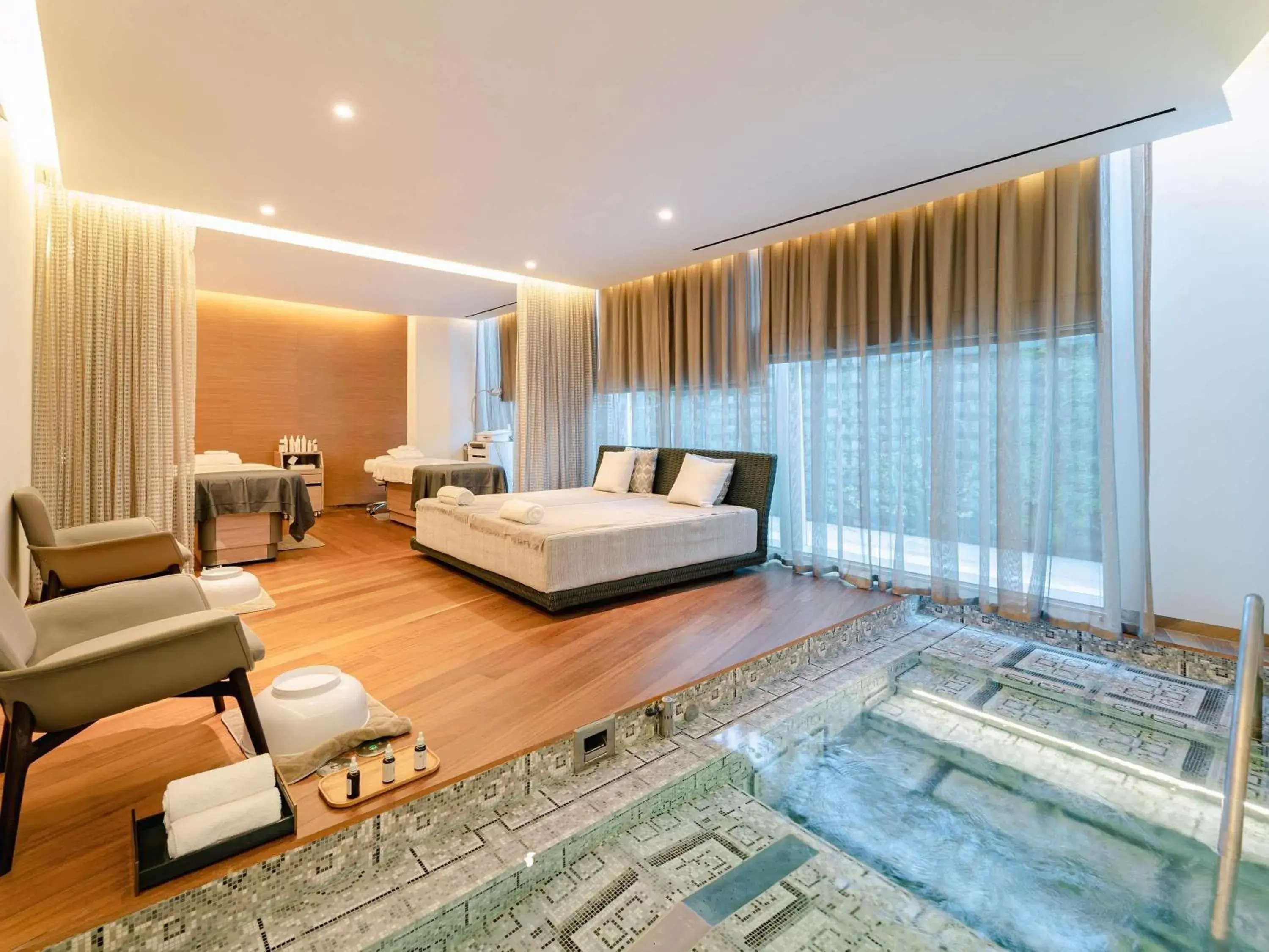 Spa and wellness centre/facilities, Bed in Raffles Doha Spa and wellness centre/facilities, Bed in Raffles Doha