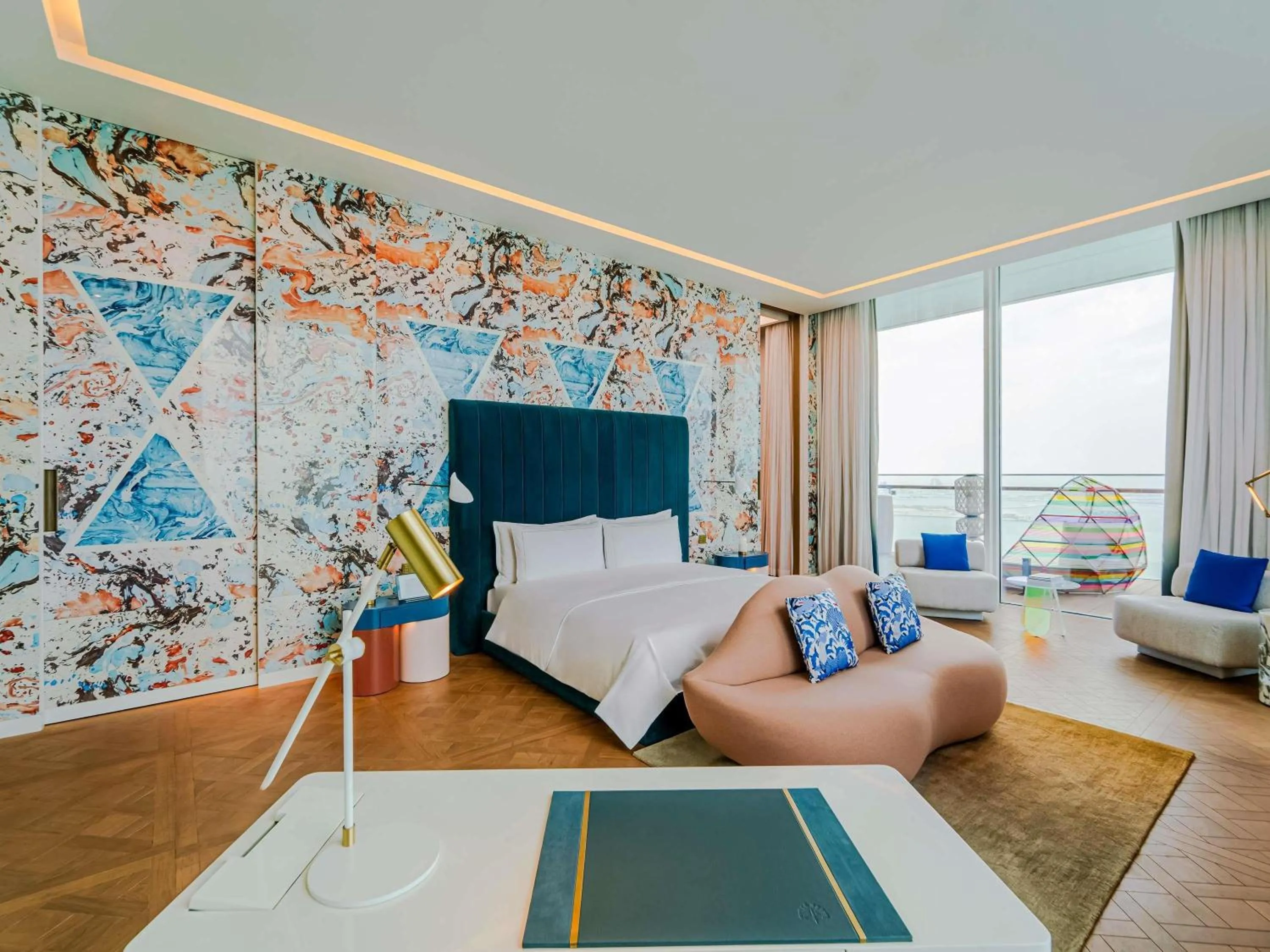 Bedroom, Bed in Raffles Doha