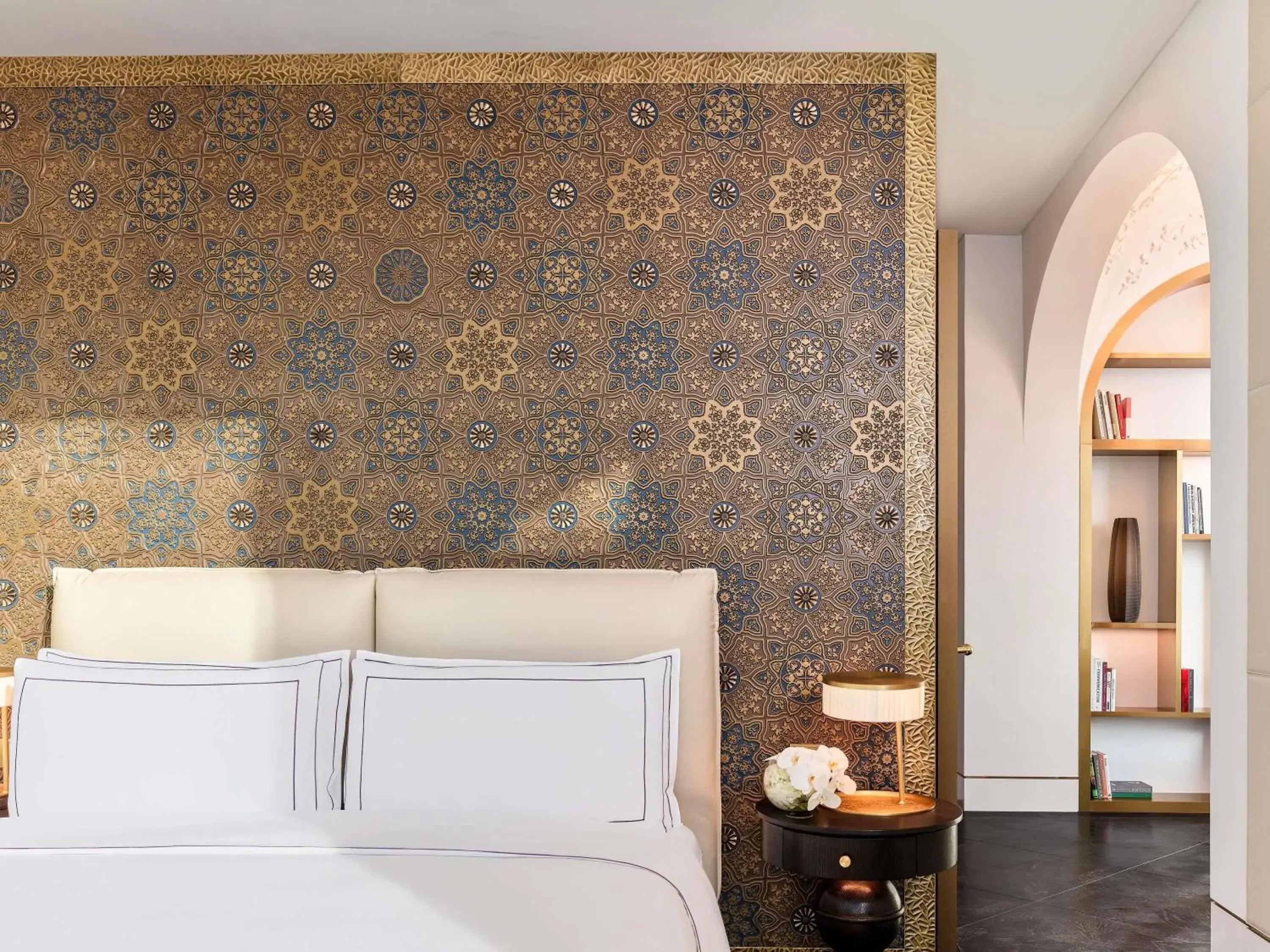 Bedroom, Bed in Raffles Doha Bedroom, Bed in Raffles Doha