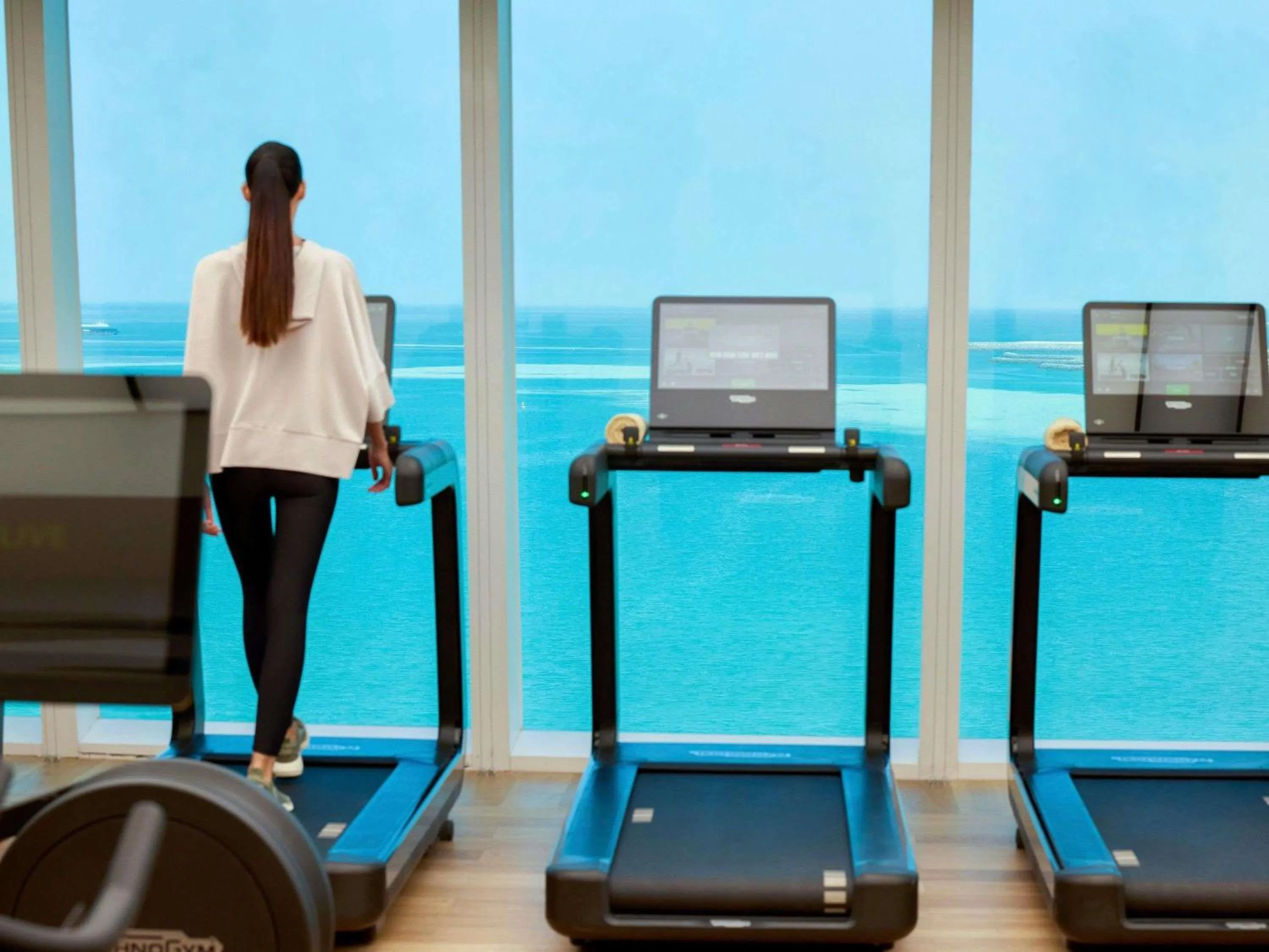 Fitness centre/facilities in Fairmont Doha