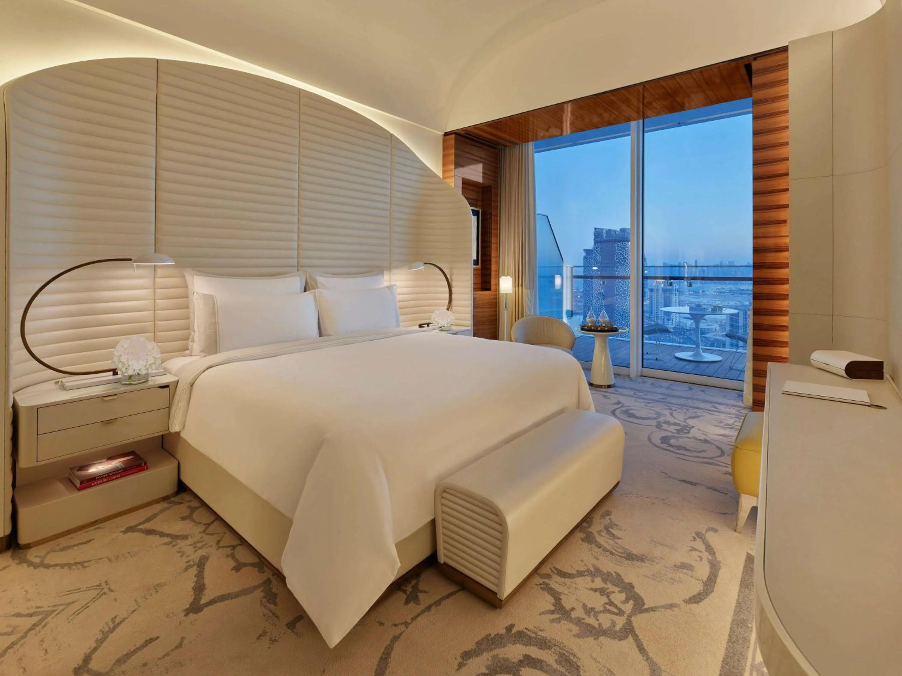Bedroom, Bed in Fairmont Doha