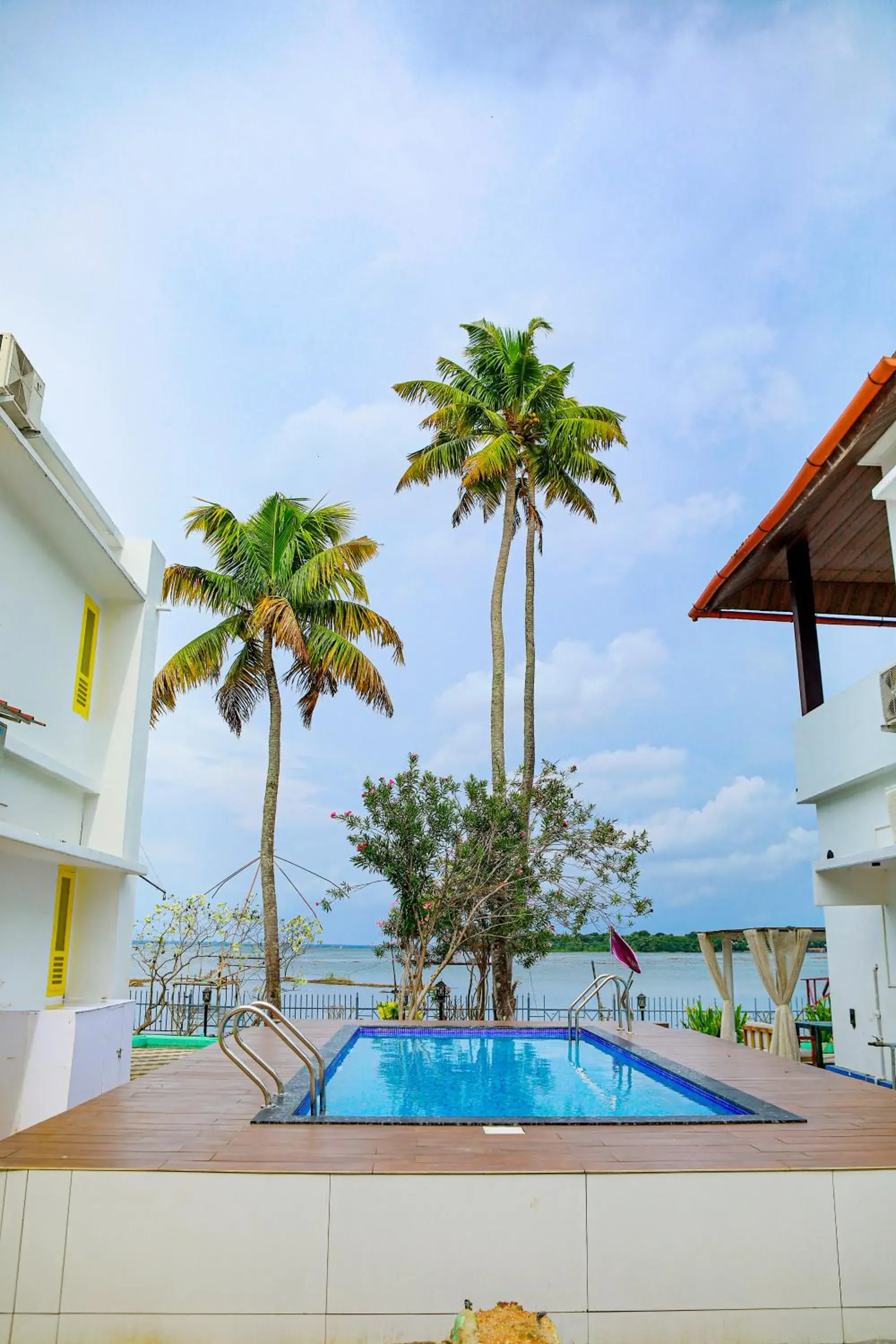 Pool view in Seclude by the Lake, Alleppey Pool view in Seclude by the Lake, Alleppey