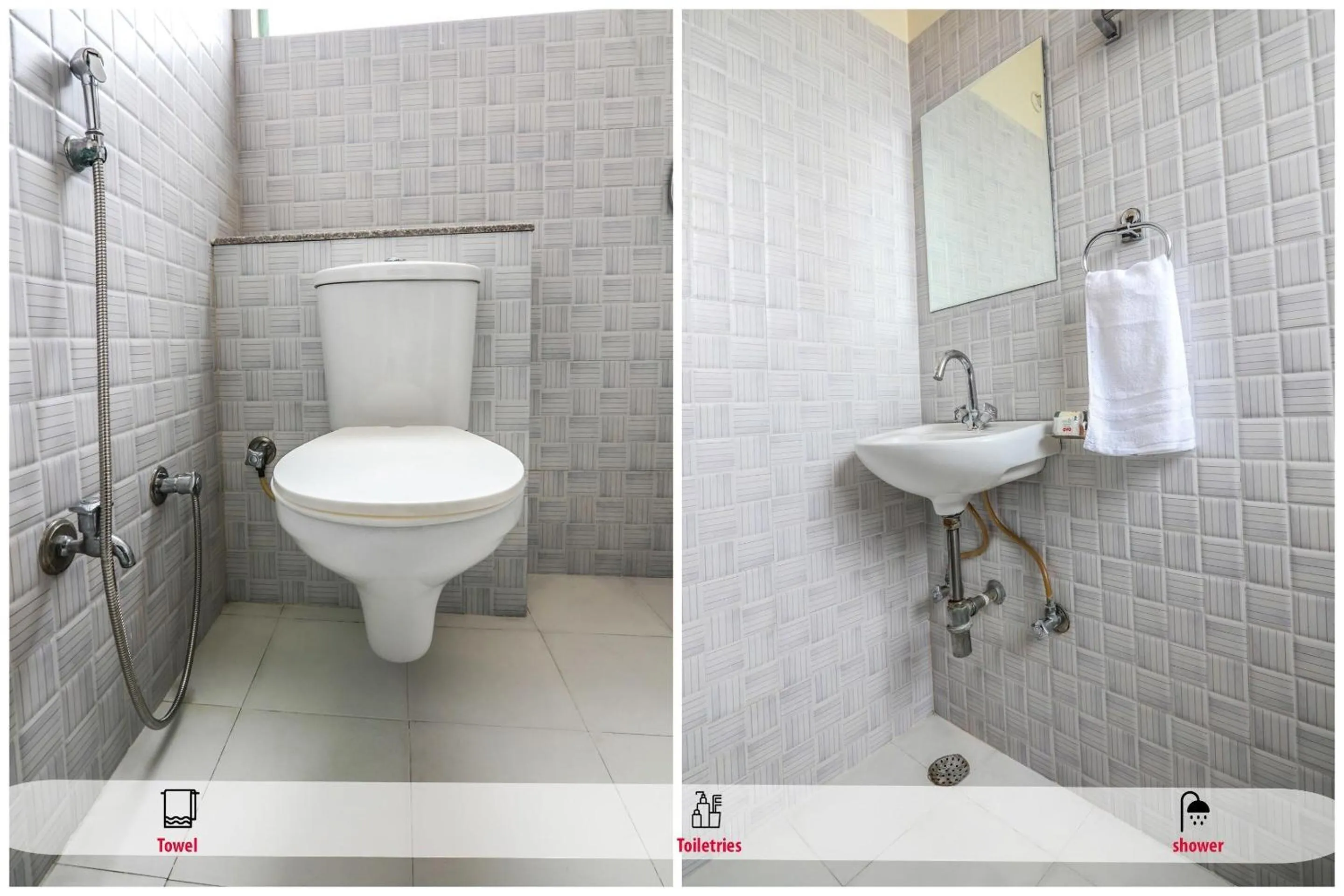 Bathroom in Silver Inn-2 Agarwal Farm Mansarovar