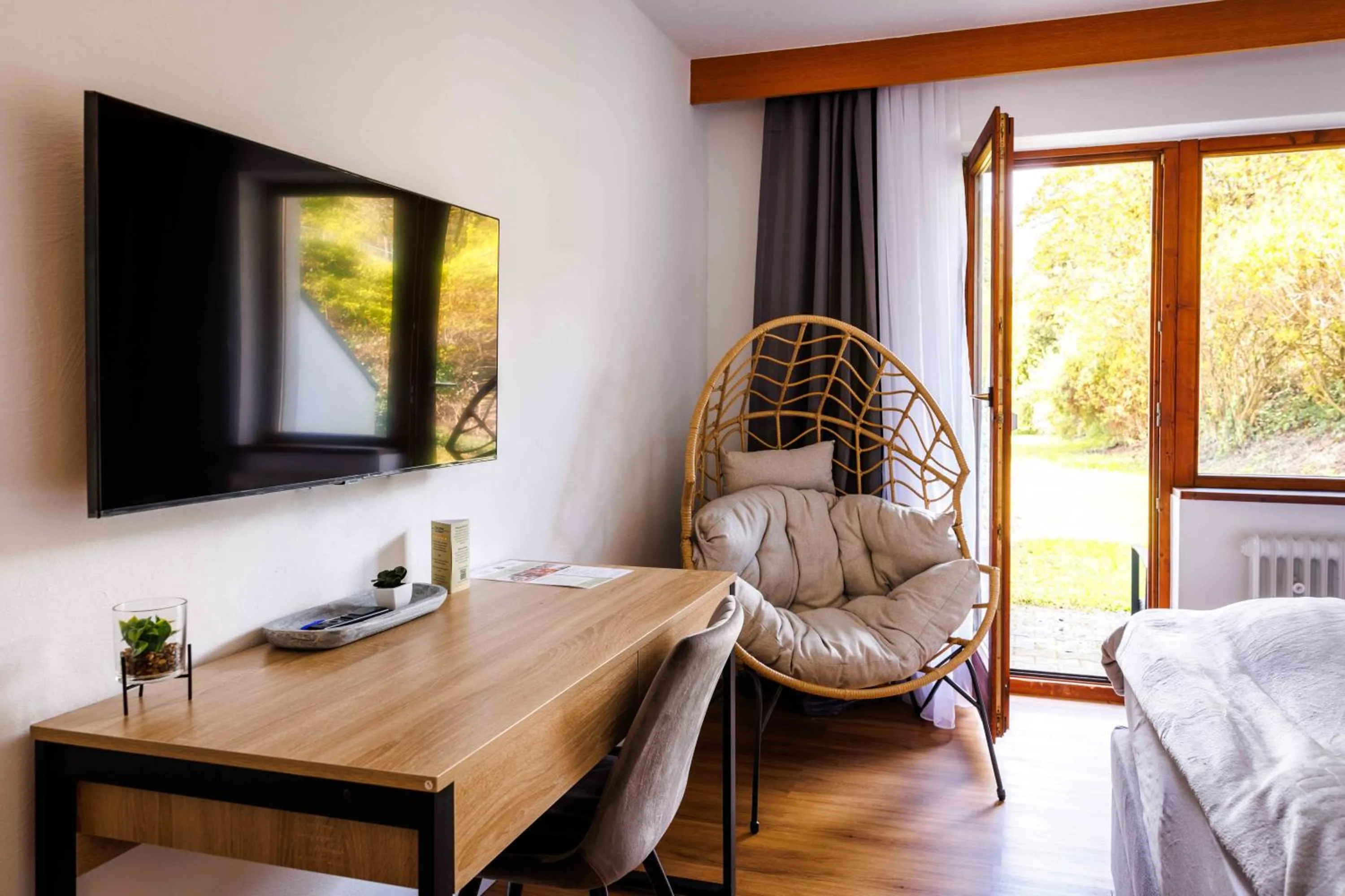 Bed in Naturhotel Blaubach