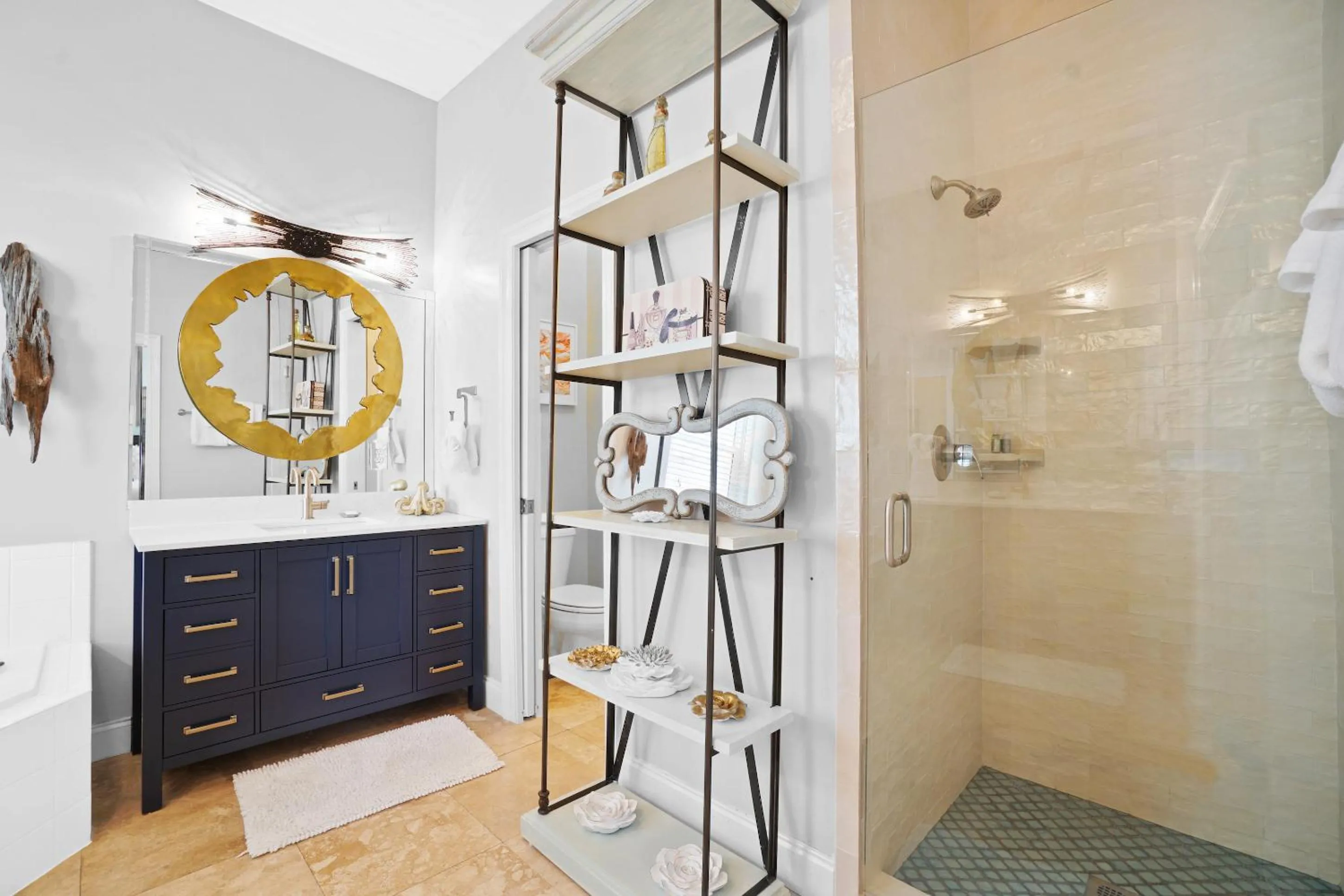 Shower in Beach House - Dreams Come True by Panhandle Getaways