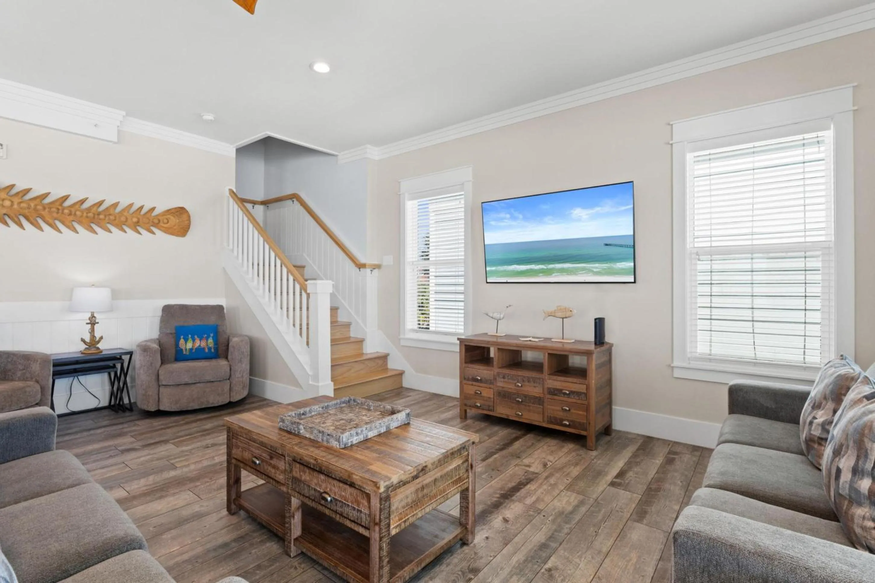 TV and multimedia in Beach House - Sweet N Salty by Panhandle Getaways