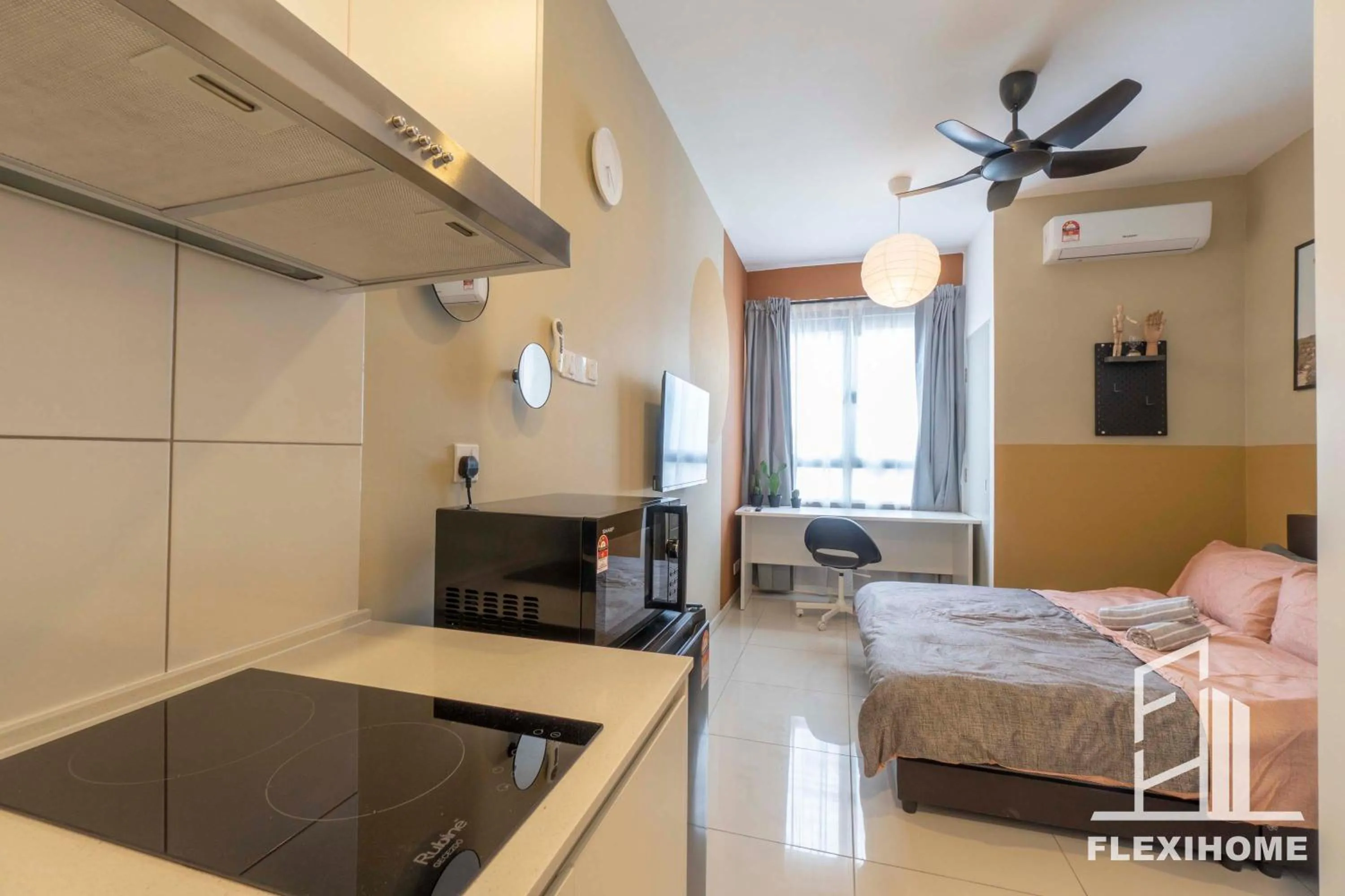 Bed in KLIA, KLIA2, Horizon Suites Sepang, Designed Studio, by Flexihome-MY