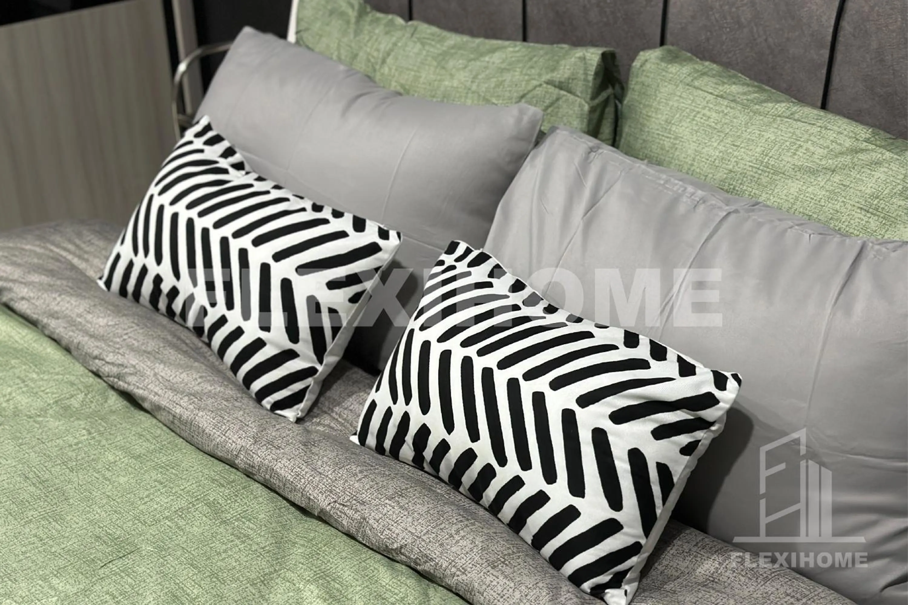 Bed in KLIA, KLIA2, Horizon Suites Sepang, Designed Studio, by Flexihome-MY