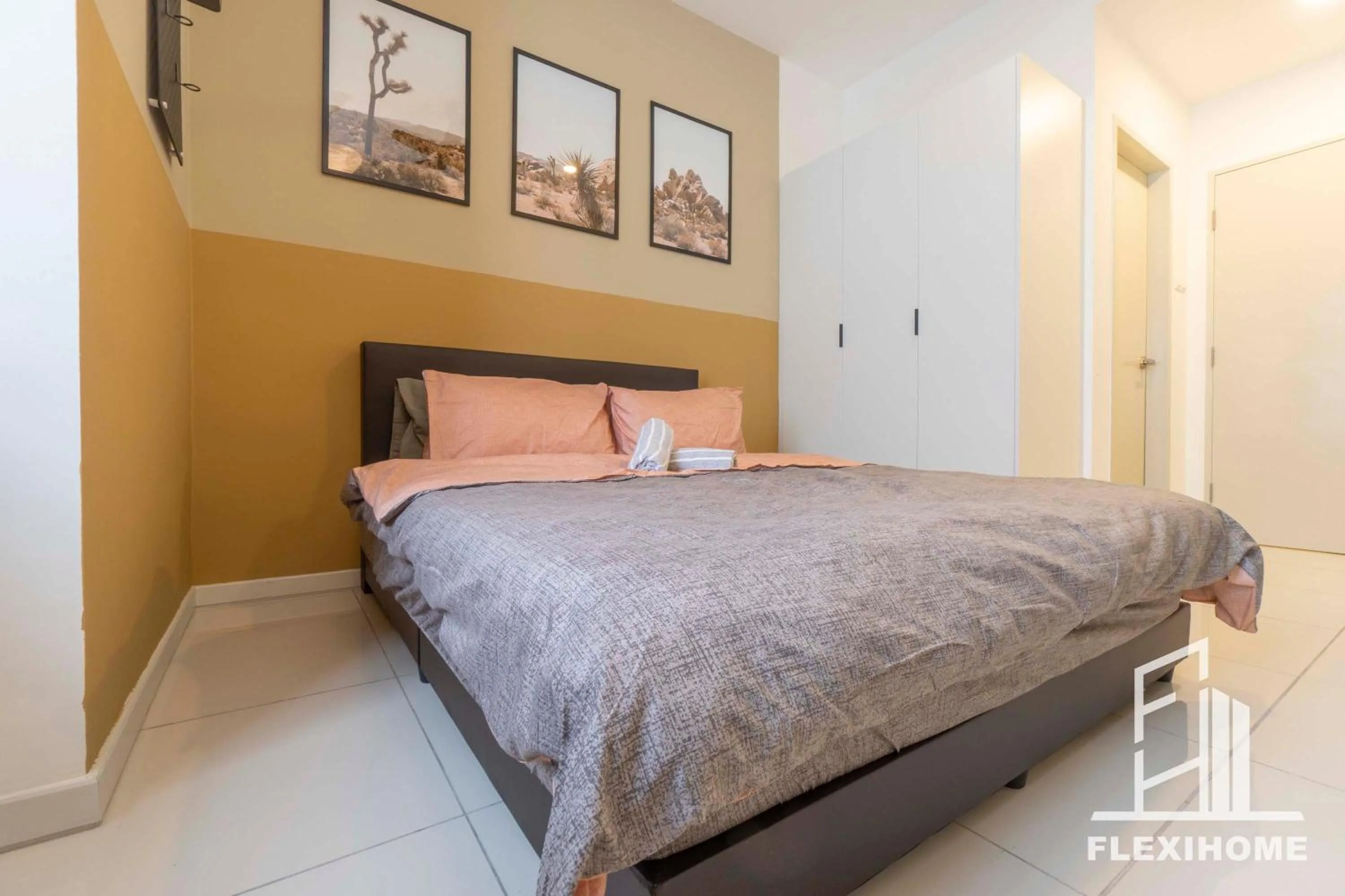 Bed in KLIA, KLIA2, Horizon Suites Sepang, Designed Studio, by Flexihome-MY