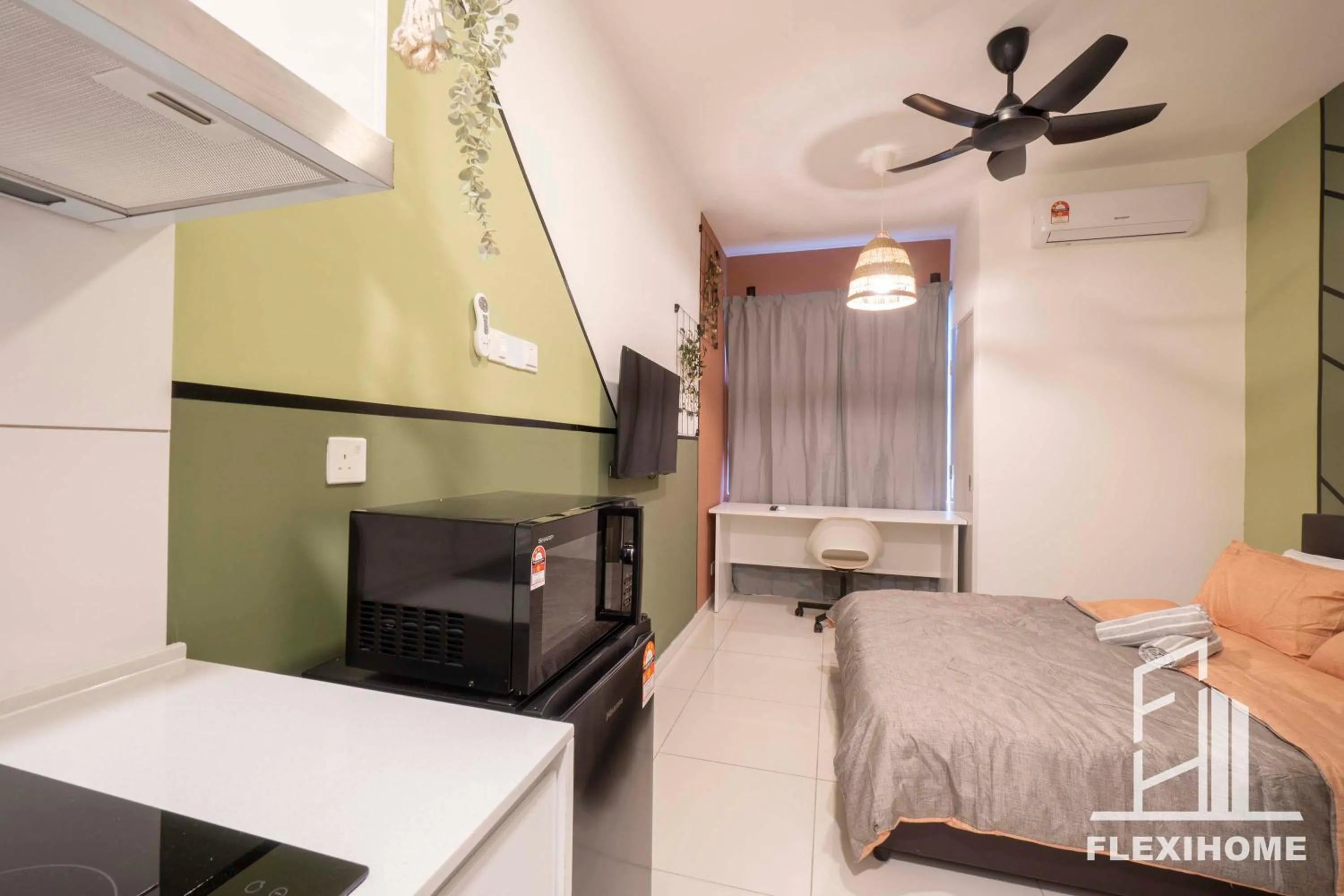 Bed in KLIA, KLIA2, Horizon Suites Sepang, Designed Studio, by Flexihome-MY