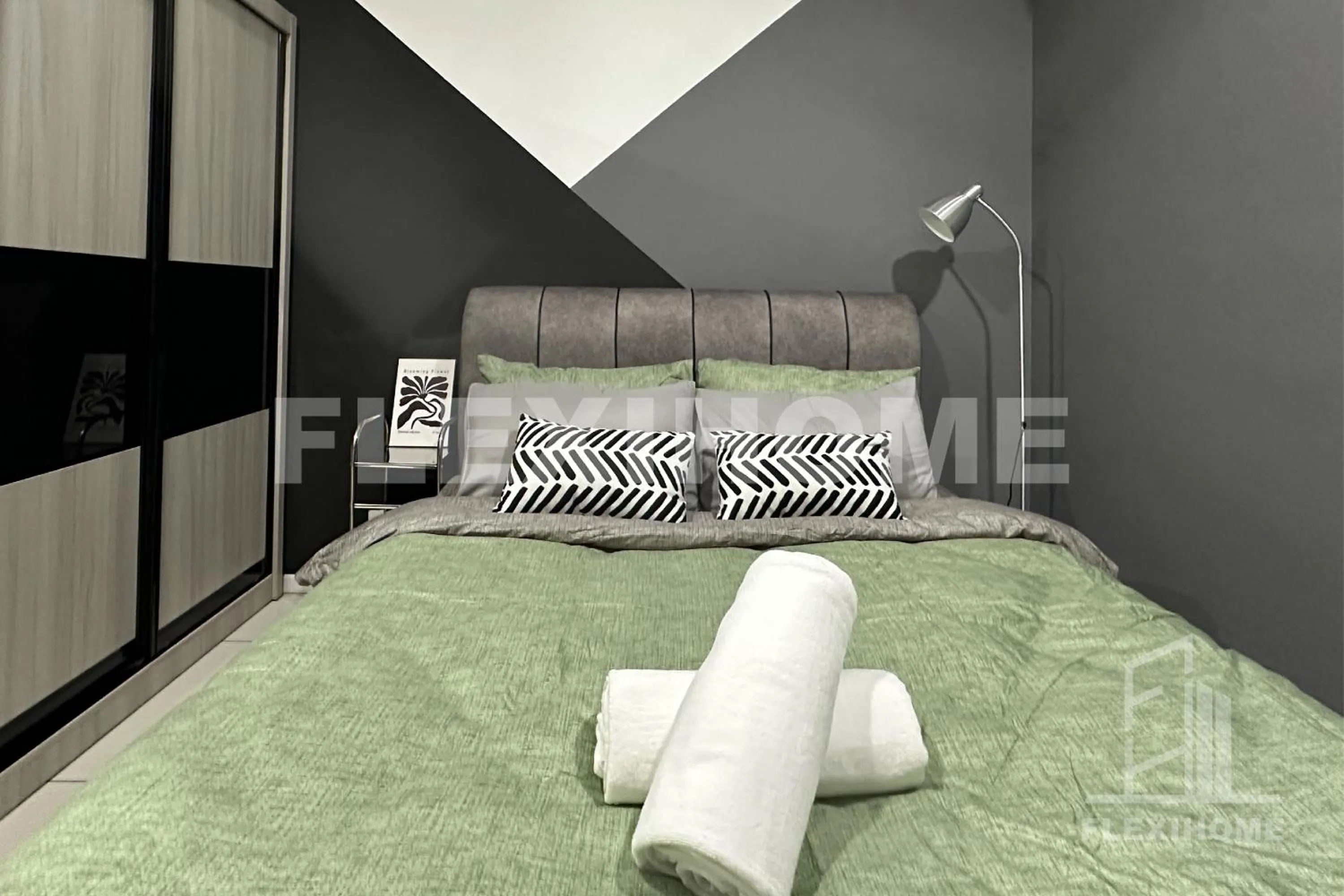 Bed in KLIA, KLIA2, Horizon Suites Sepang, Designed Studio, by Flexihome-MY