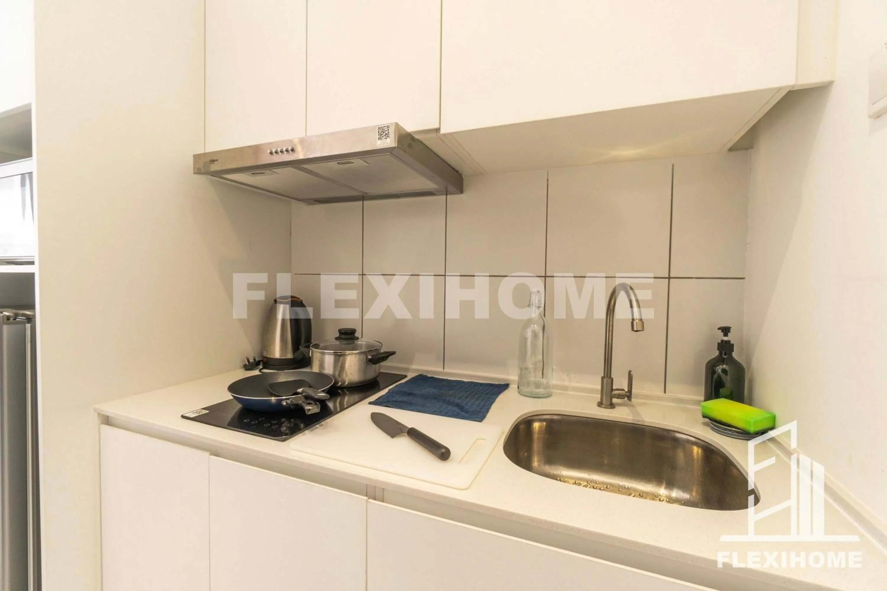 Kitchen or kitchenette in KLIA, KLIA2, Horizon Suites Sepang, Designed Studio, by Flexihome-MY