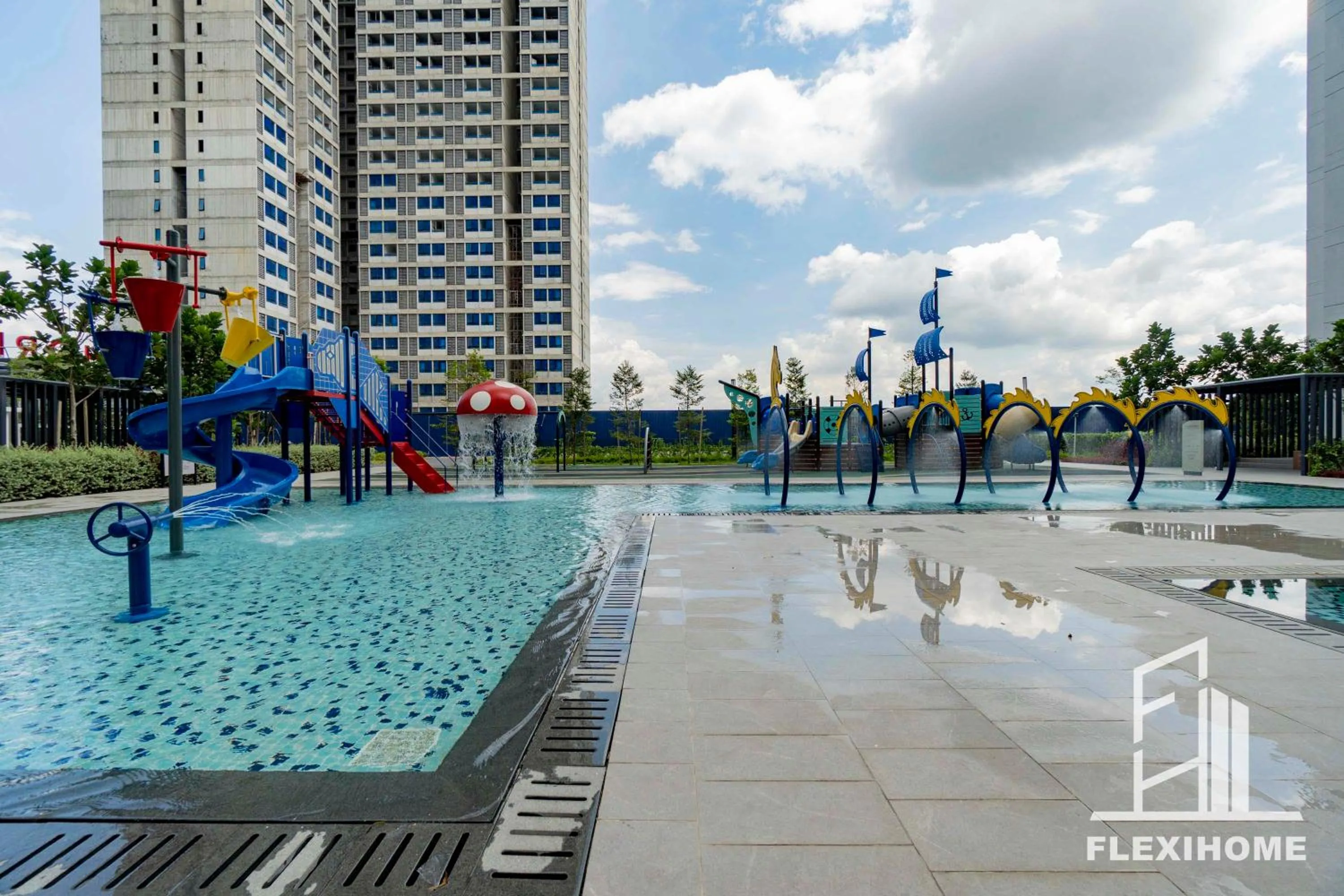 Swimming pool in KLIA, KLIA2, Horizon Suites Sepang, Designed Studio, by Flexihome-MY