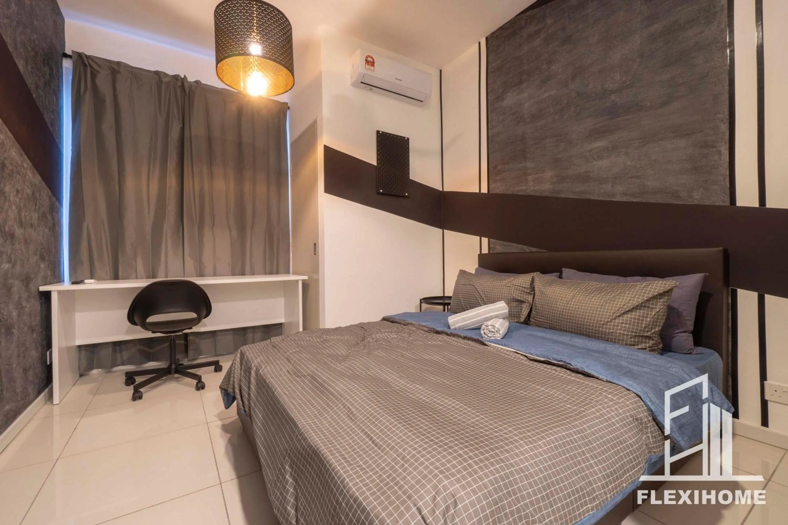 Bed in KLIA, KLIA2, Horizon Suites Sepang, Designed Studio, by Flexihome-MY