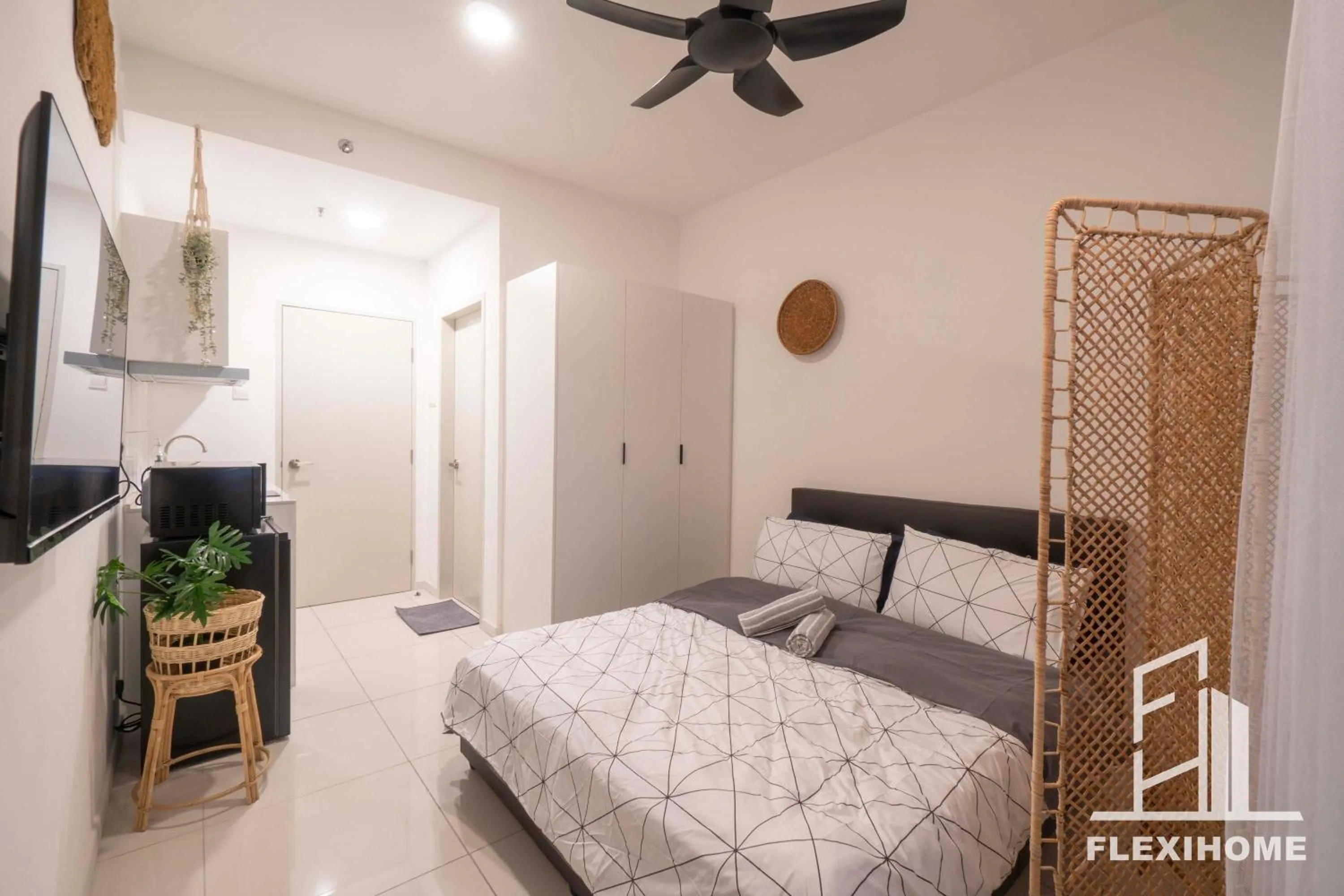 Bed in KLIA, KLIA2, Horizon Suites Sepang, Designed Studio, by Flexihome-MY