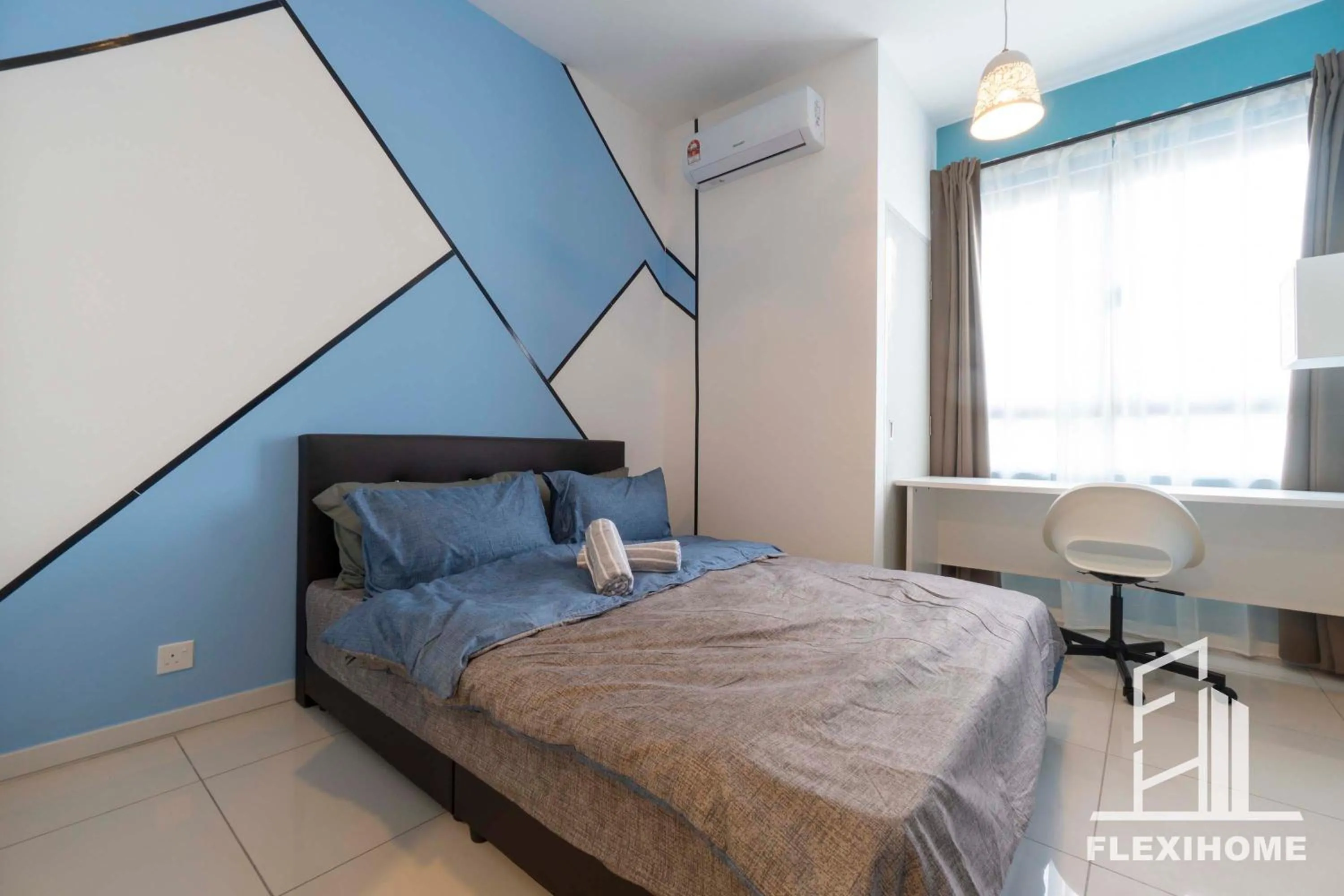 Bed in KLIA, KLIA2, Horizon Suites Sepang, Designed Studio, by Flexihome-MY