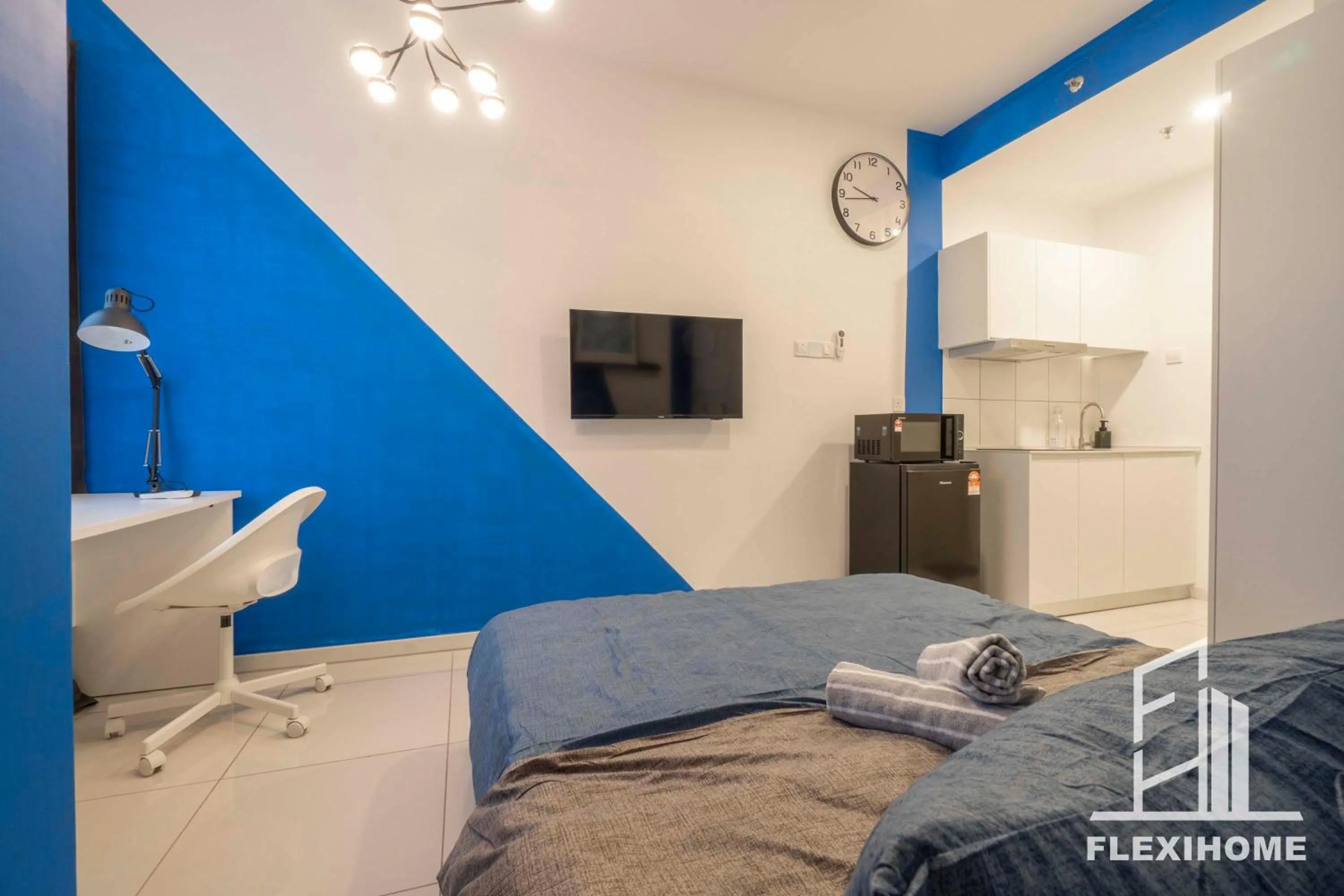 Bed in KLIA, KLIA2, Horizon Suites Sepang, Designed Studio, by Flexihome-MY