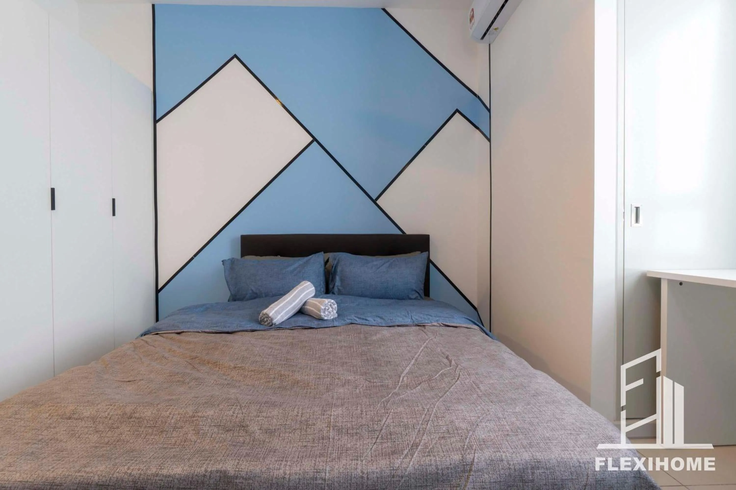 Bed in KLIA, KLIA2, Horizon Suites Sepang, Designed Studio, by Flexihome-MY