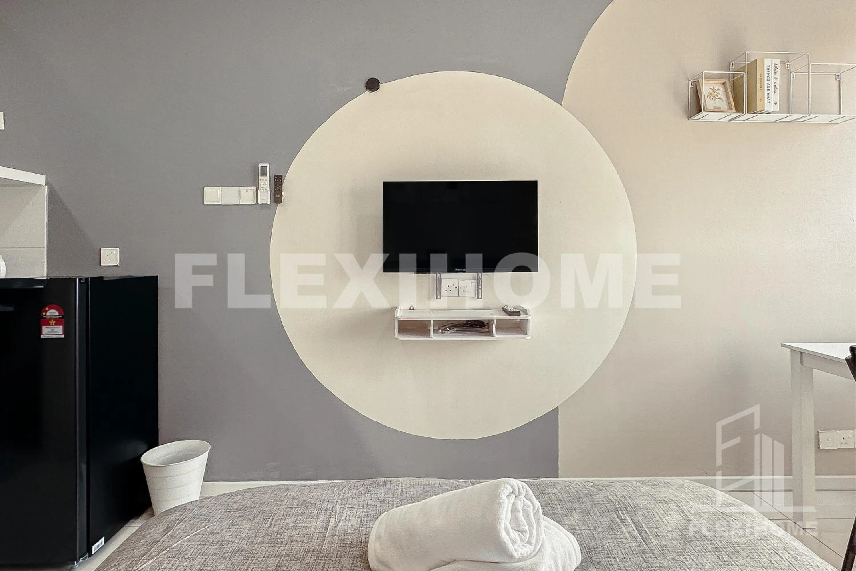 TV and multimedia in KLIA, KLIA2, Horizon Suites Sepang, Designed Studio, by Flexihome-MY