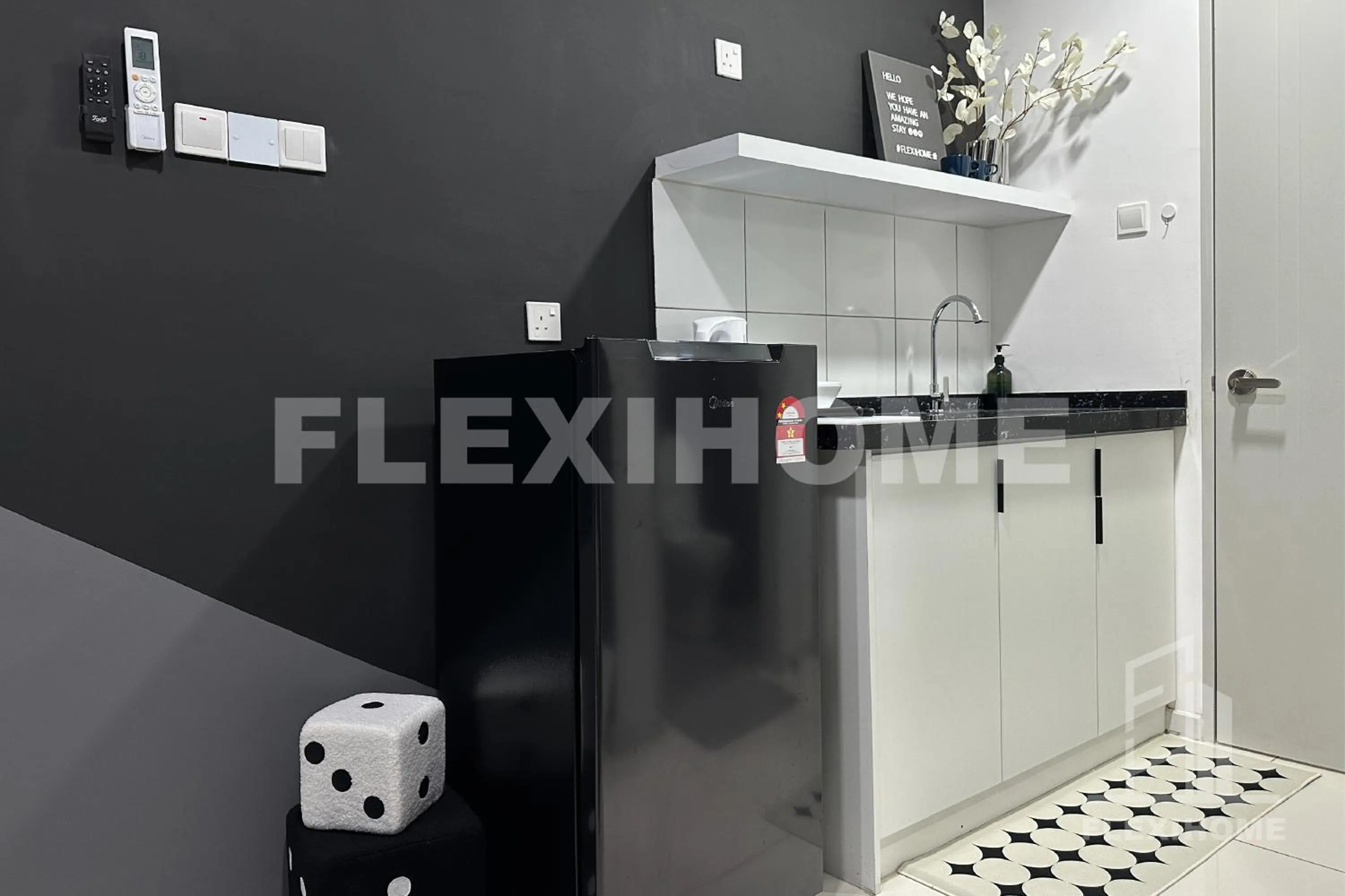 Kitchen or kitchenette in KLIA, KLIA2, Horizon Suites Sepang, Designed Studio, by Flexihome-MY