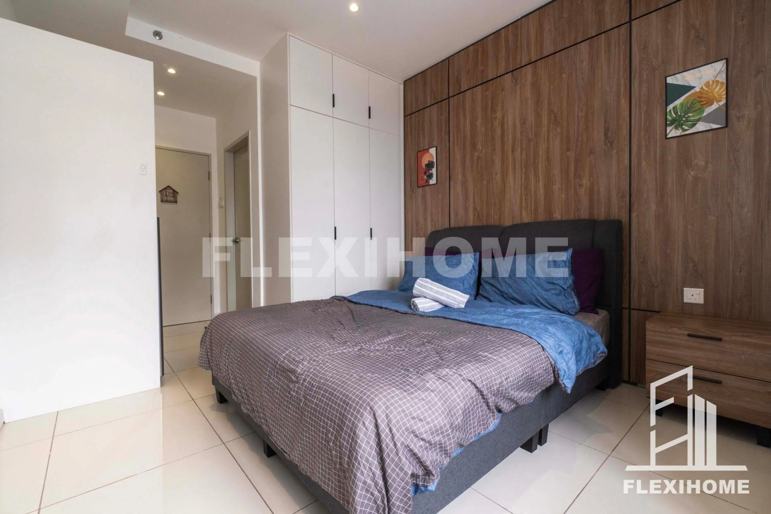 Bed in KLIA, KLIA2, Horizon Suites Sepang, Designed Studio, by Flexihome-MY