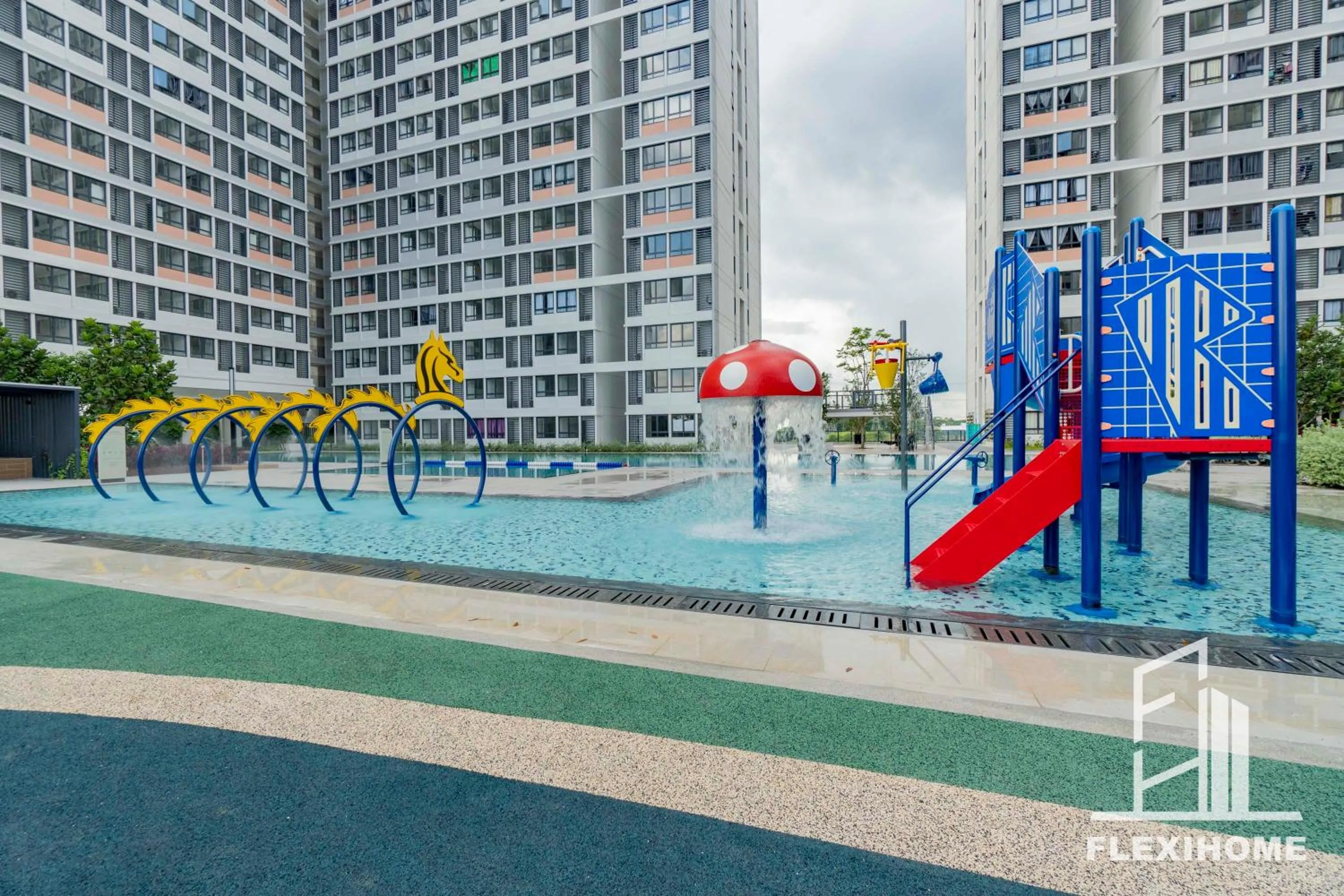 Swimming pool in KLIA, KLIA2, Horizon Suites Sepang, Designed Studio, by Flexihome-MY