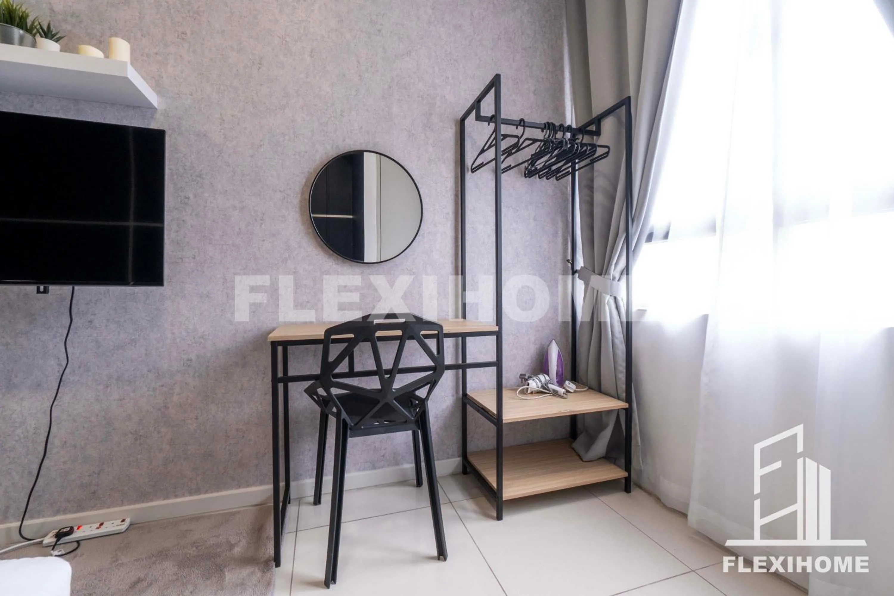 TV and multimedia in KLIA, KLIA2, Horizon Suites Sepang, Designed Studio, by Flexihome-MY