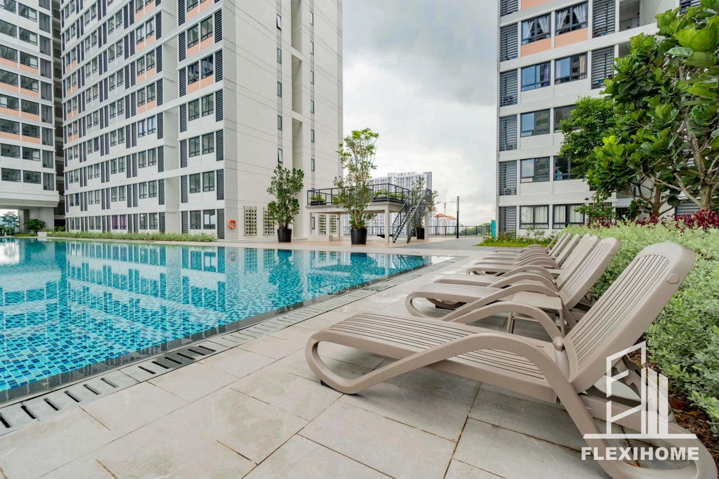Swimming pool in KLIA, KLIA2, Horizon Suites Sepang, Designed Studio, by Flexihome-MY