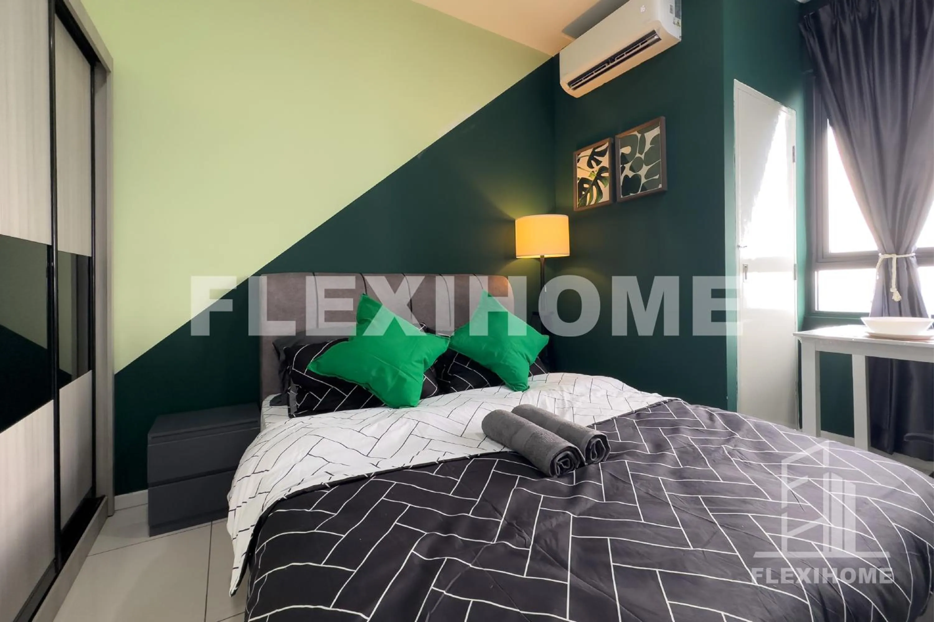 Bed in KLIA, KLIA2, Horizon Suites Sepang, Designed Studio, by Flexihome-MY