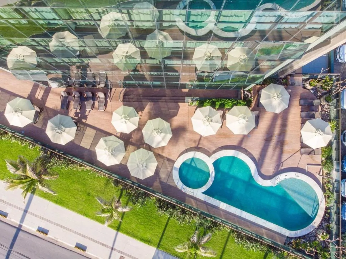 Bird's eye view in Ritz Suítes-Maceió, Flat a Beira mar de temporada