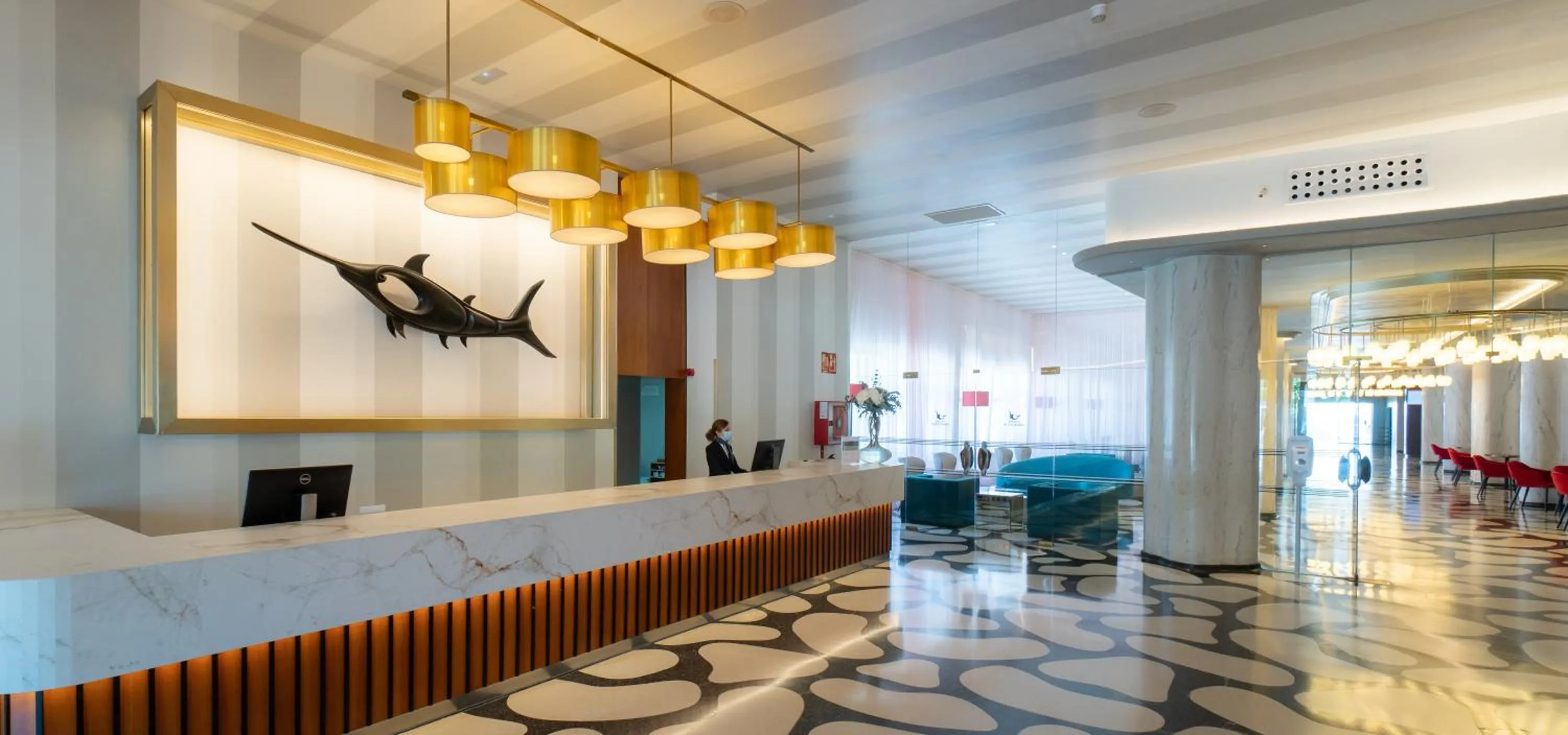 Lobby or reception in Medplaya Hotel Pez Espada