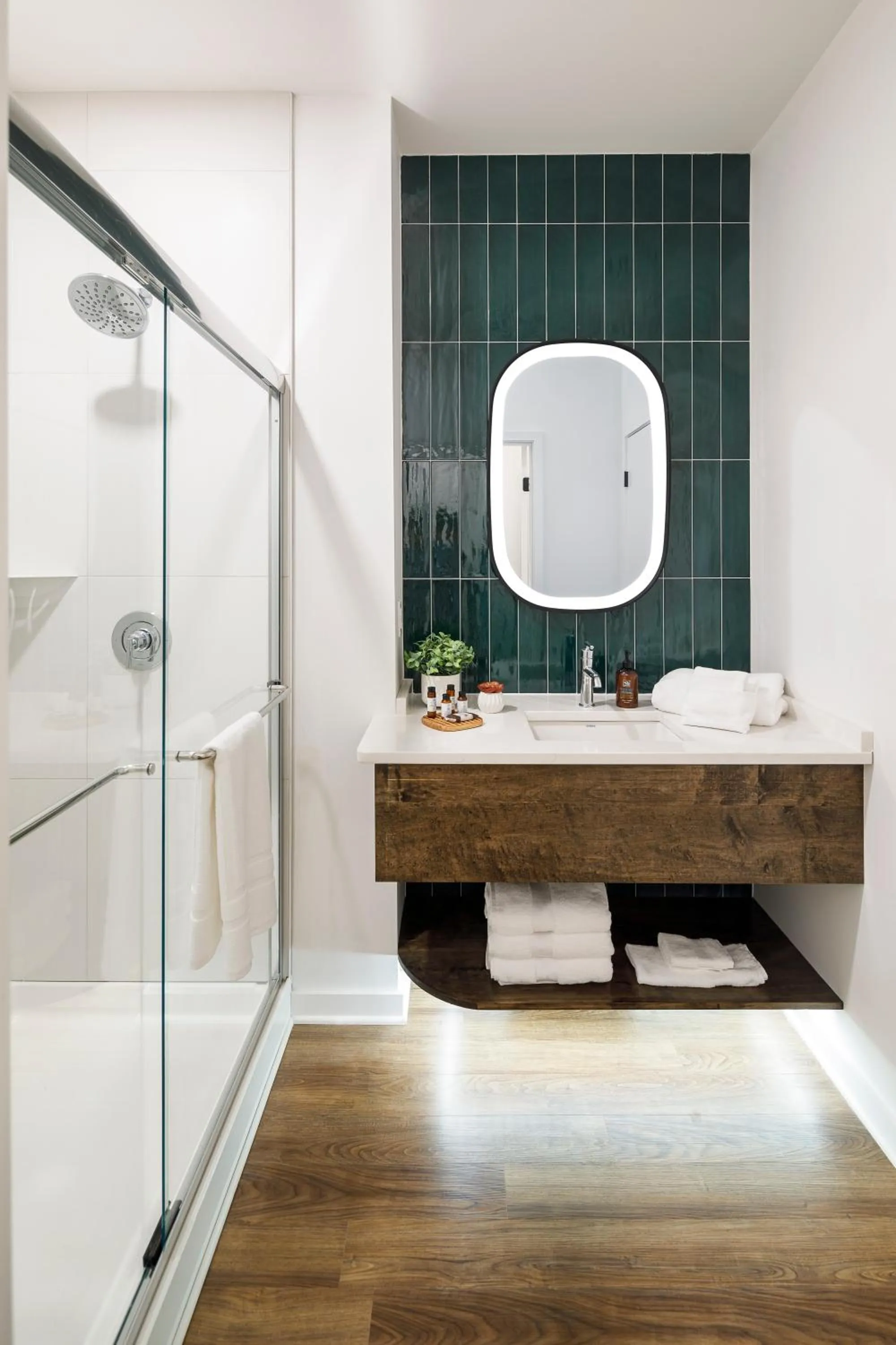 Shower in The Station by Compo Hotels