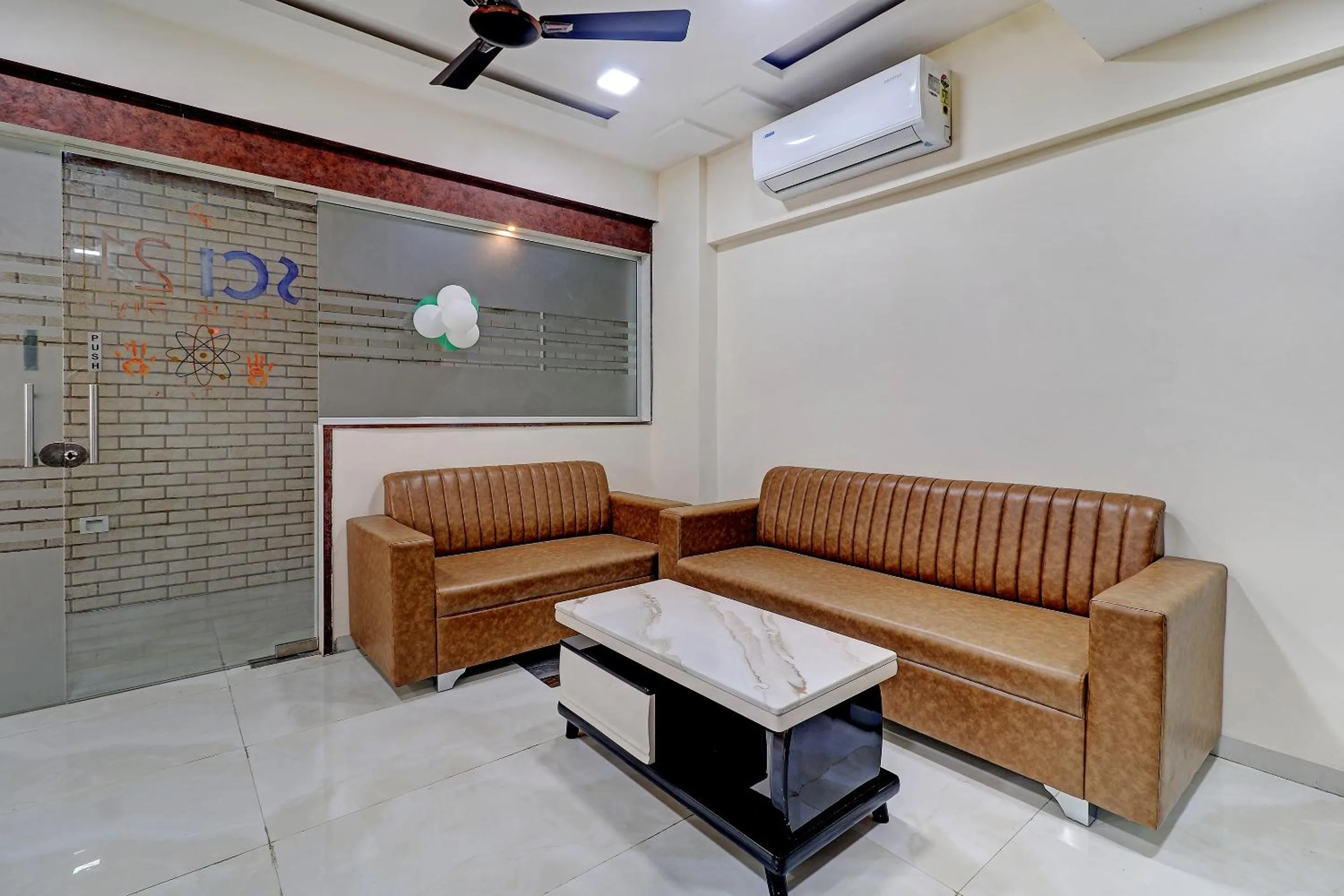 Seating area in Sun Inn Residency Rabale