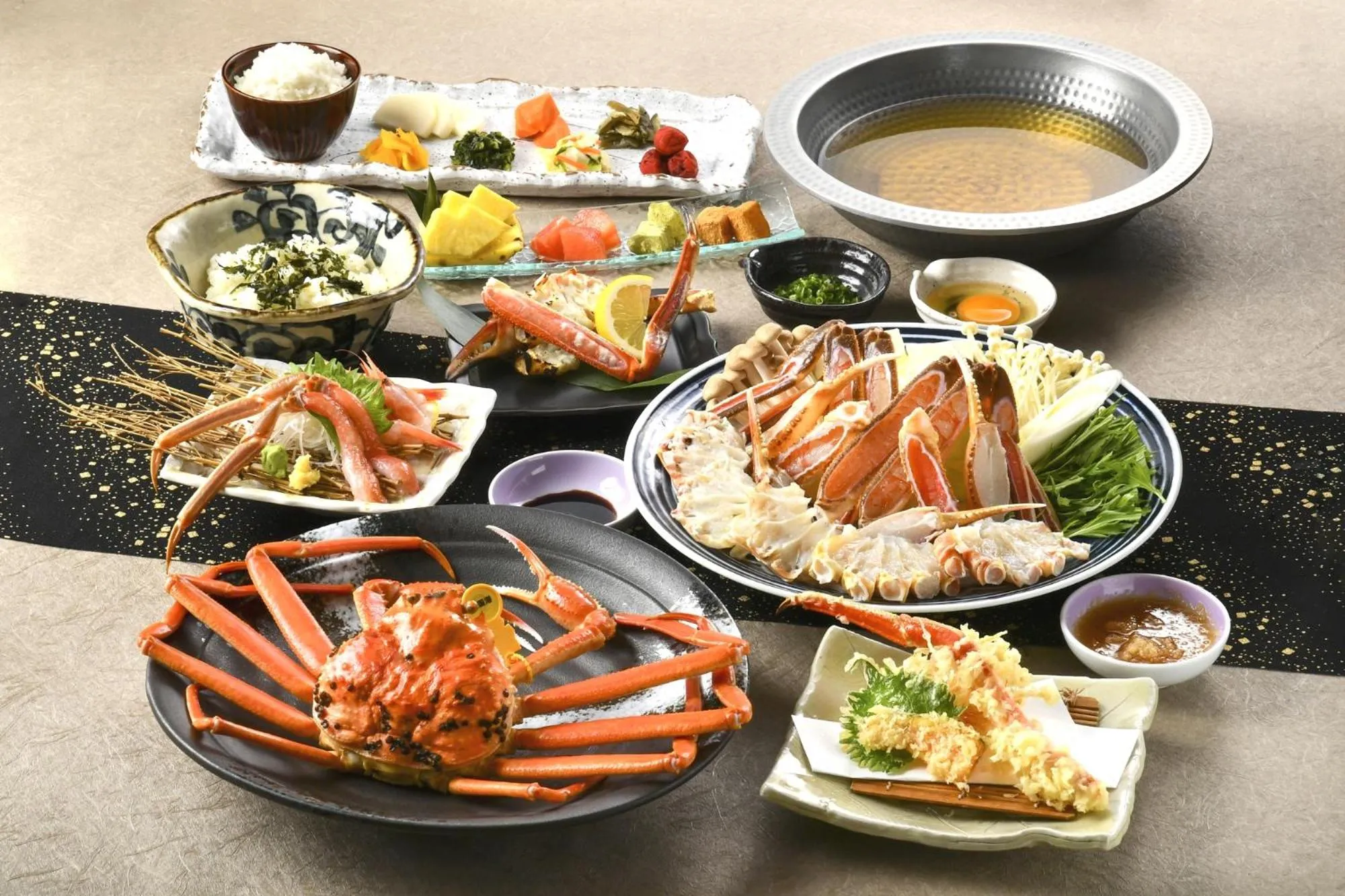 Dinner in Kyukamura Echizen-Mikuni