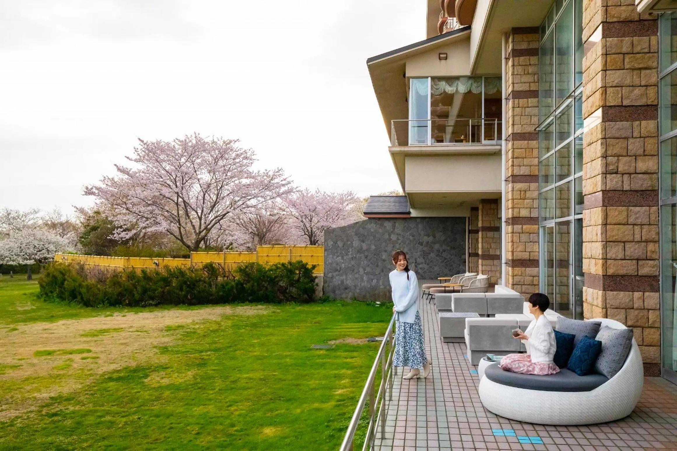 Balcony/Terrace in Kyukamura Echizen-Mikuni