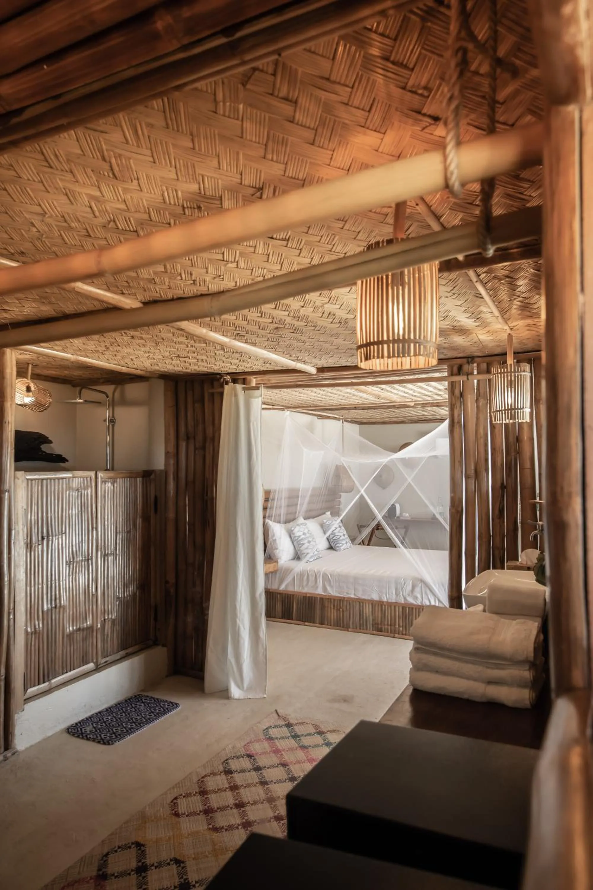 Bedroom, Bed in The Beach House Ocam Ocam