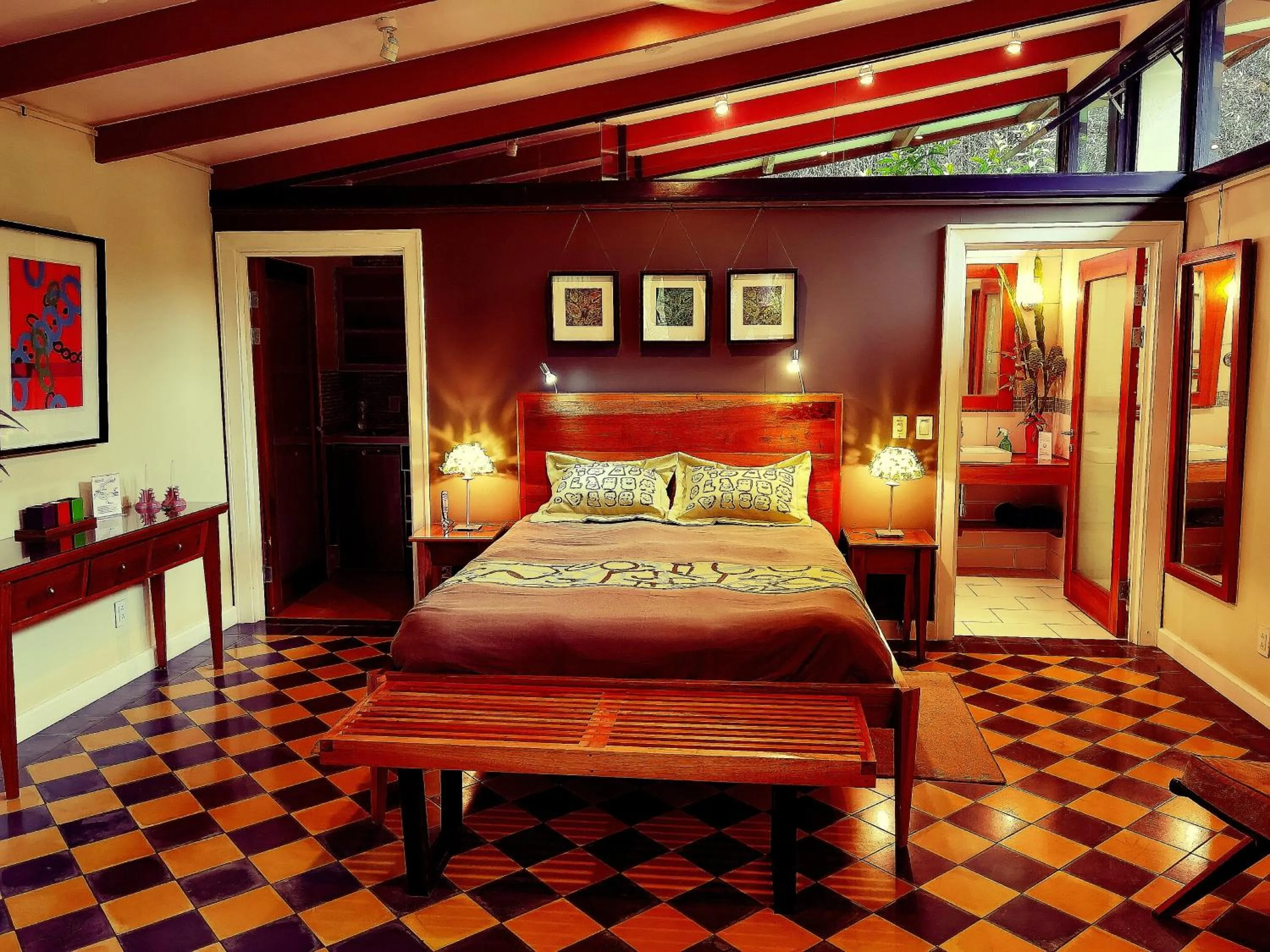 Bed in Chirripo Art Hotel