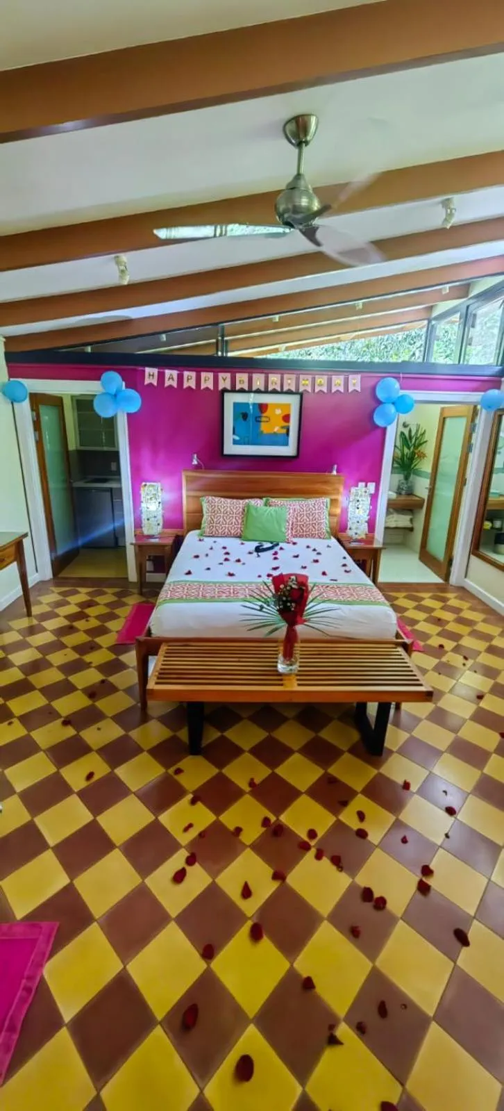 Bed in Chirripo Art Hotel